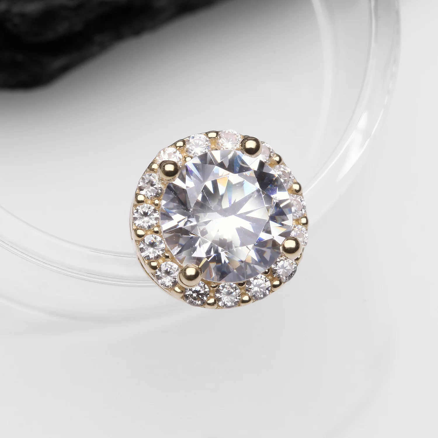 14 Karat Gold Brilliant Sparkle Burst Dermal Anchor Top Part - Image 2
