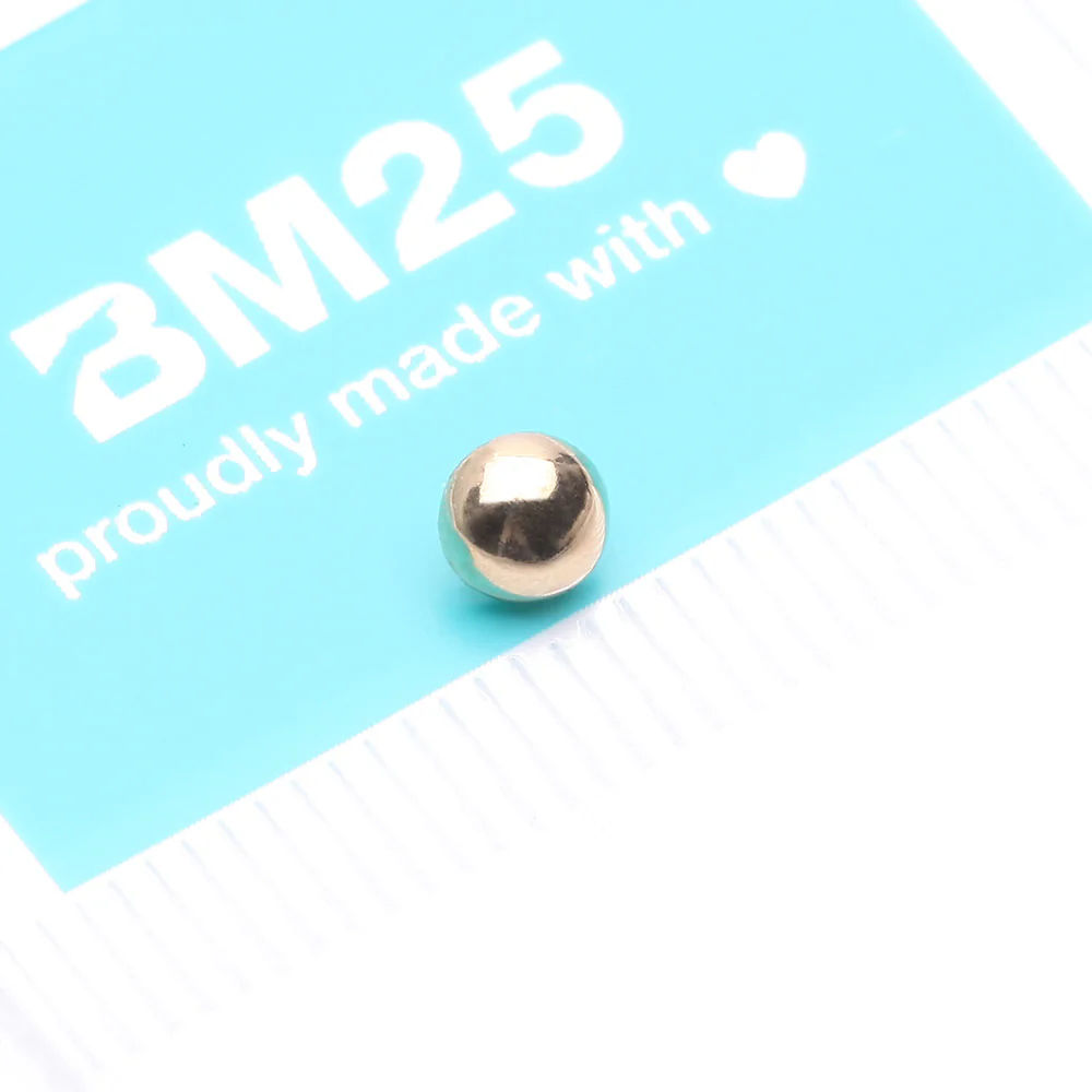 14 Karat Gold Dome Dermal Anchor Top - Image 5