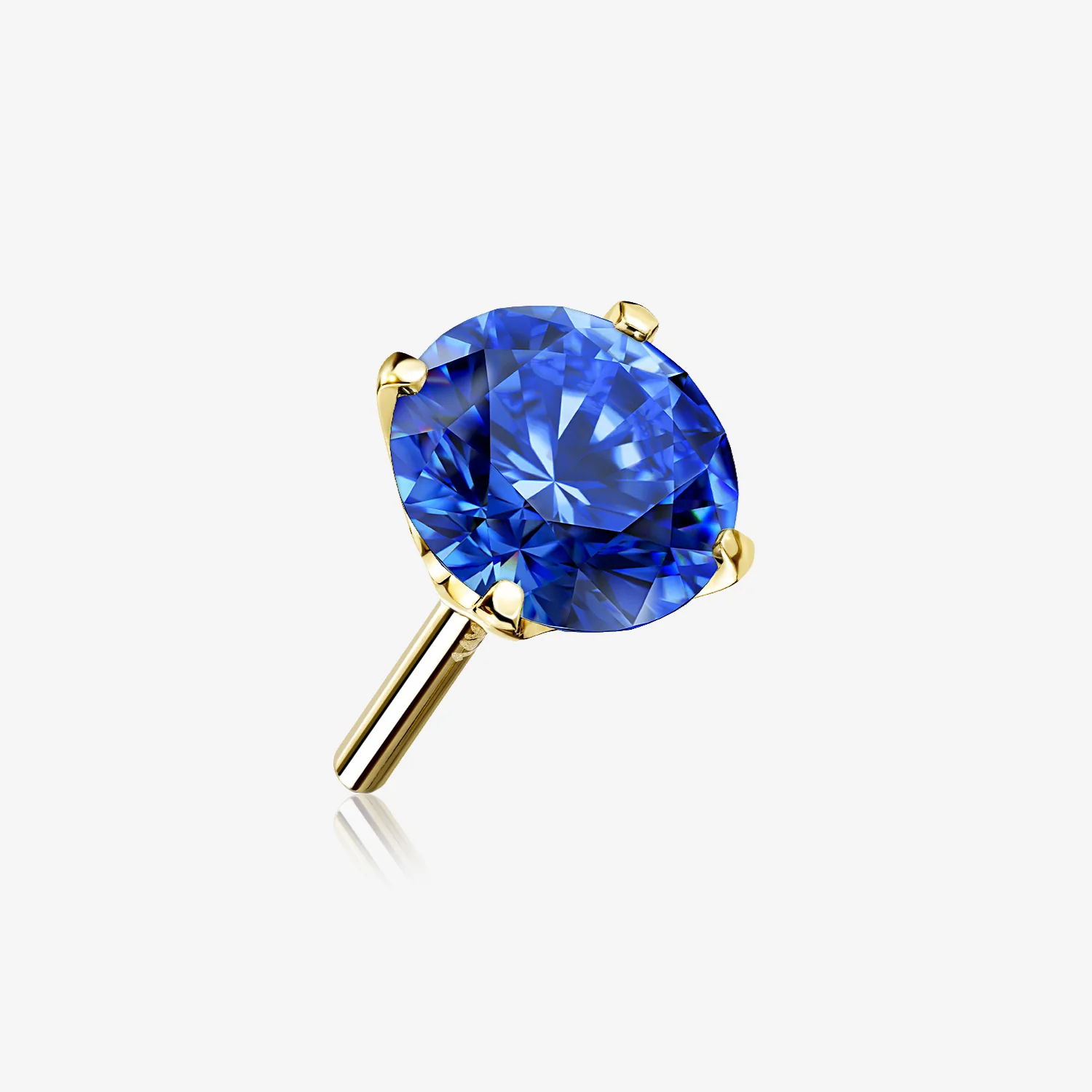 14 Karat Gold OneFit Threadless Prong Set Gem Top Part