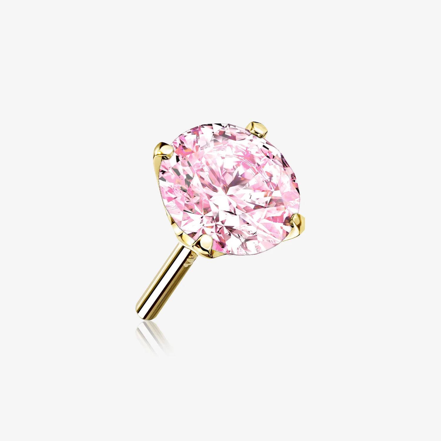 14 Karat Gold OneFit Threadless Prong Set Gem Top Part