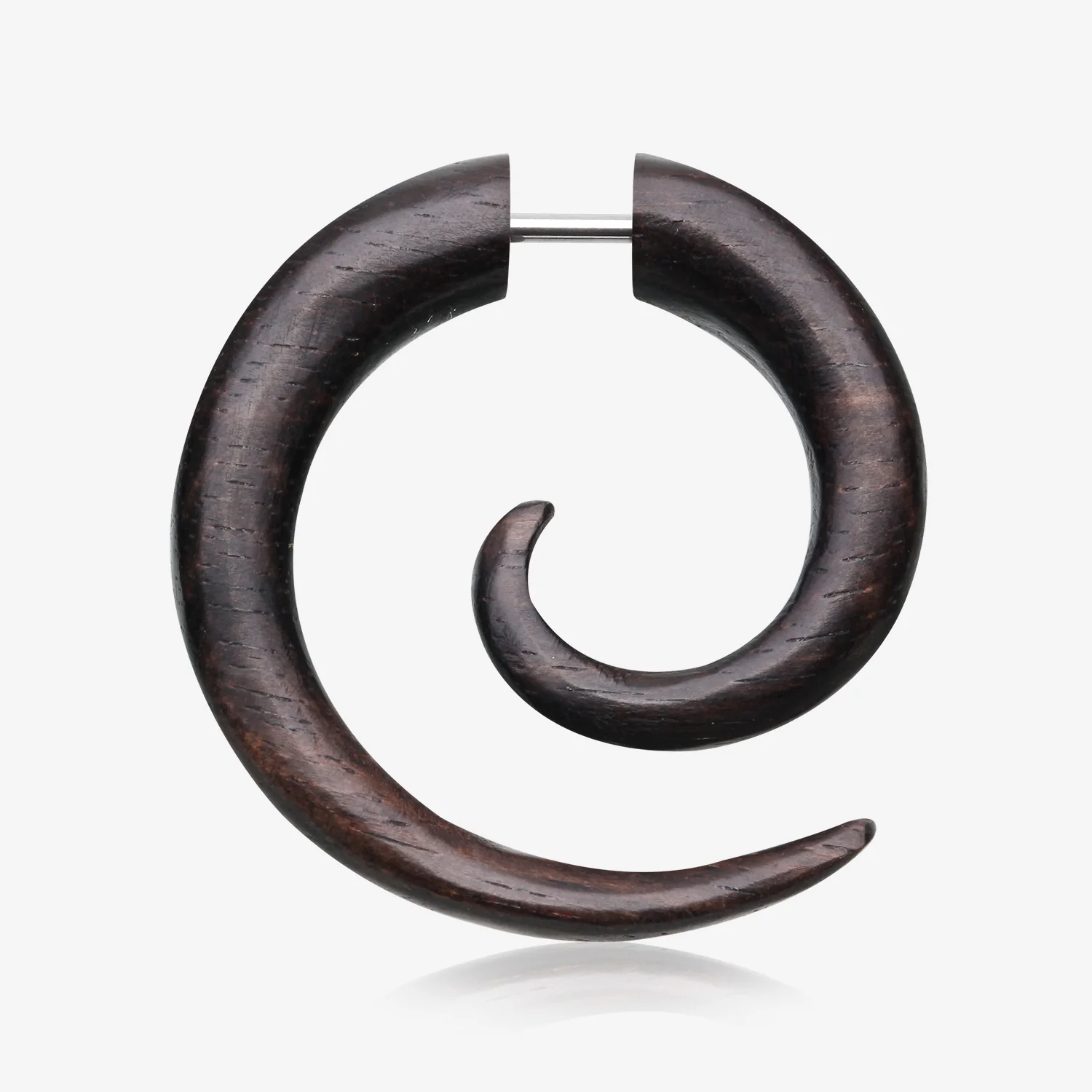 A Pair of Arang Wood Fake Spiral Hanger Earring