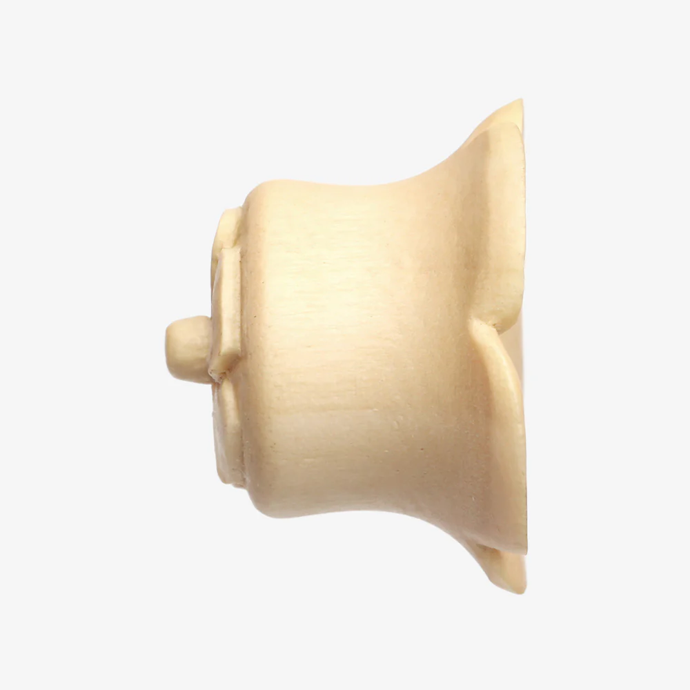 A Pair of Bali Blossom Crocodile Wood Double Flared Plug - Image 4