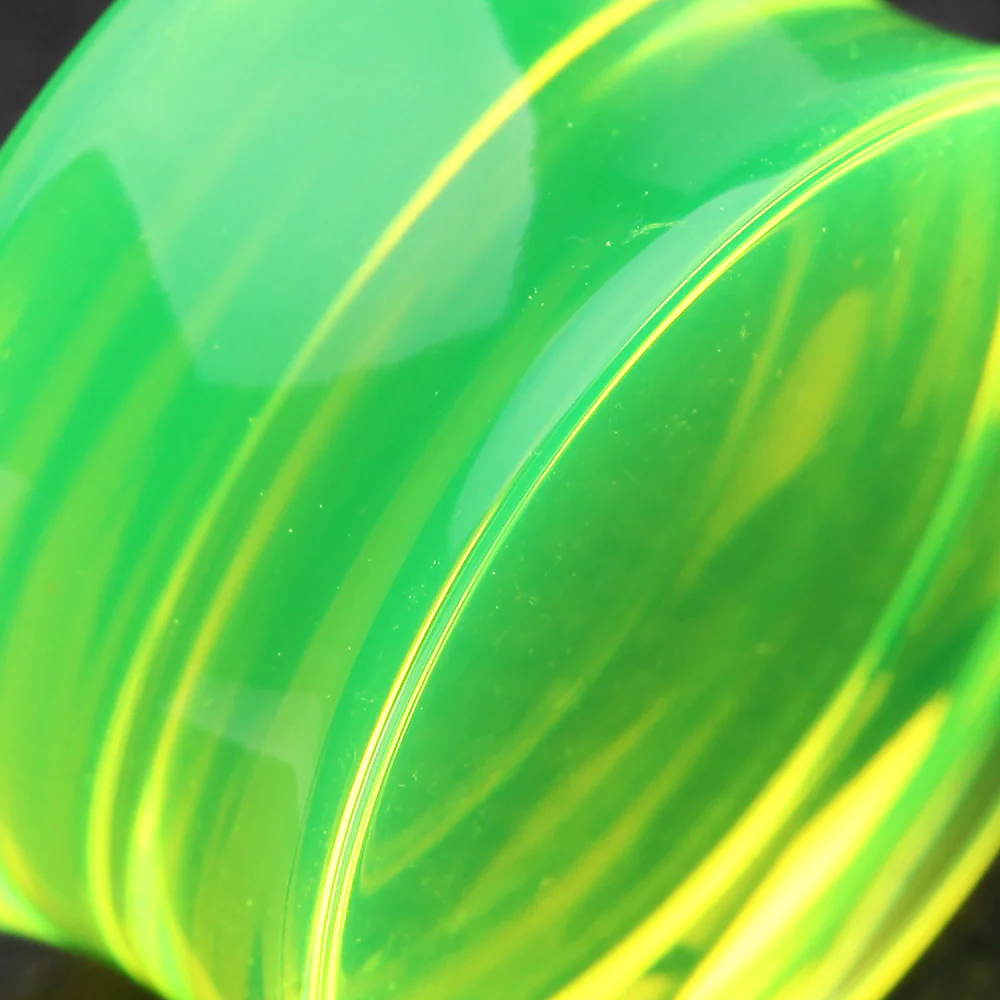 A Pair of Basic UV Acrylic Double Flared Ear Gauge Plug - Image 4
