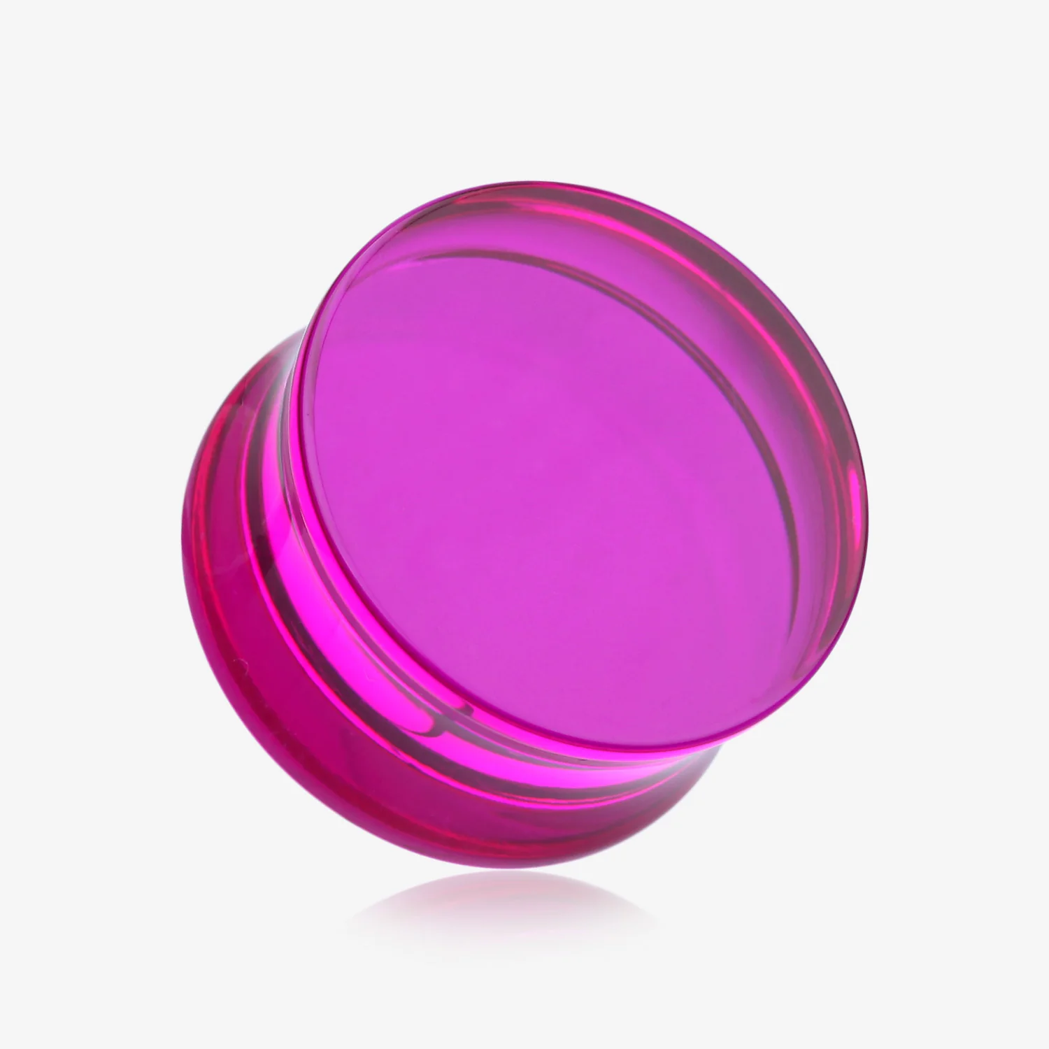 A Pair of Basic UV Acrylic Double Flared Ear Gauge Plug