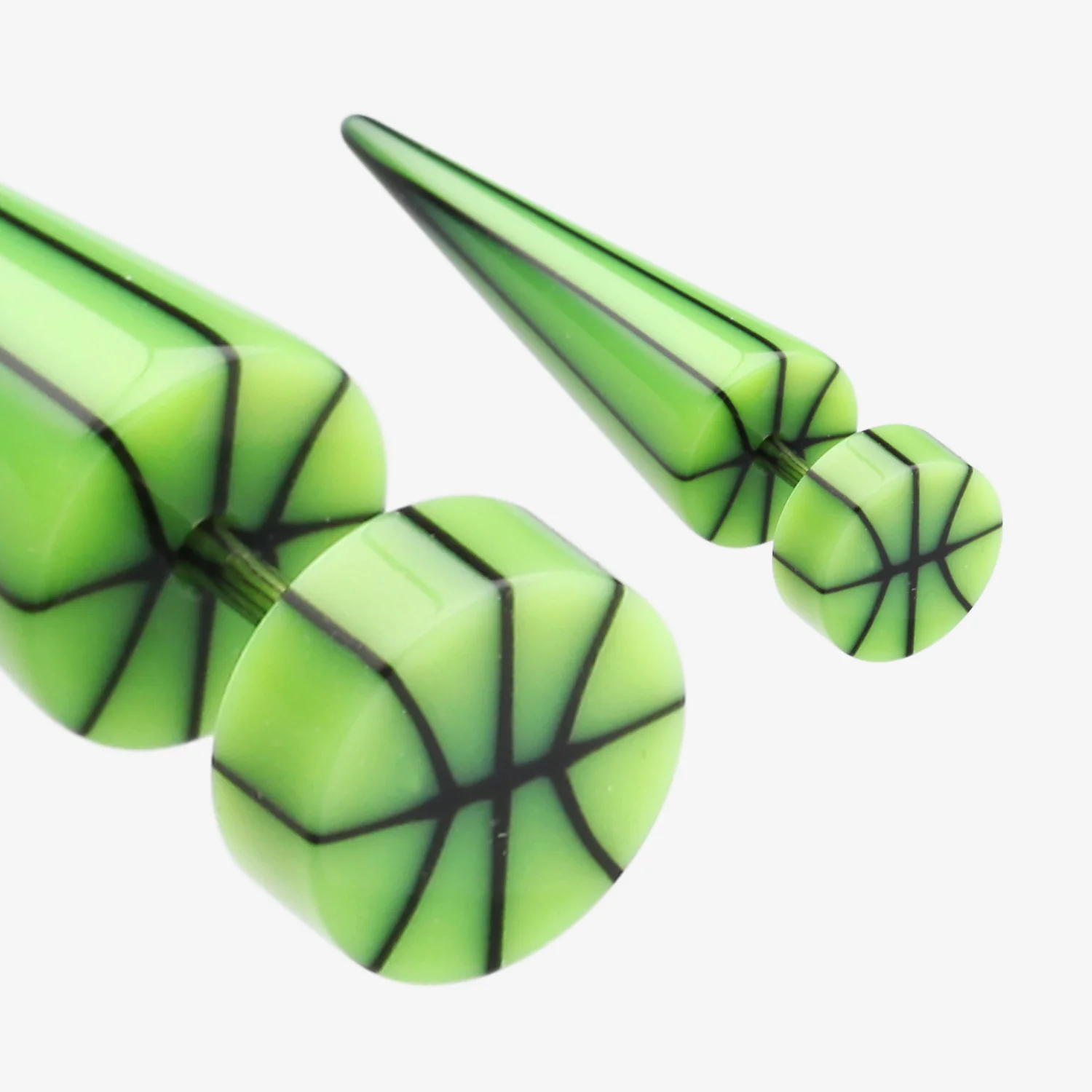 A Pair of Basketball UV Acrylic Faux Taper Earring* - Image 2