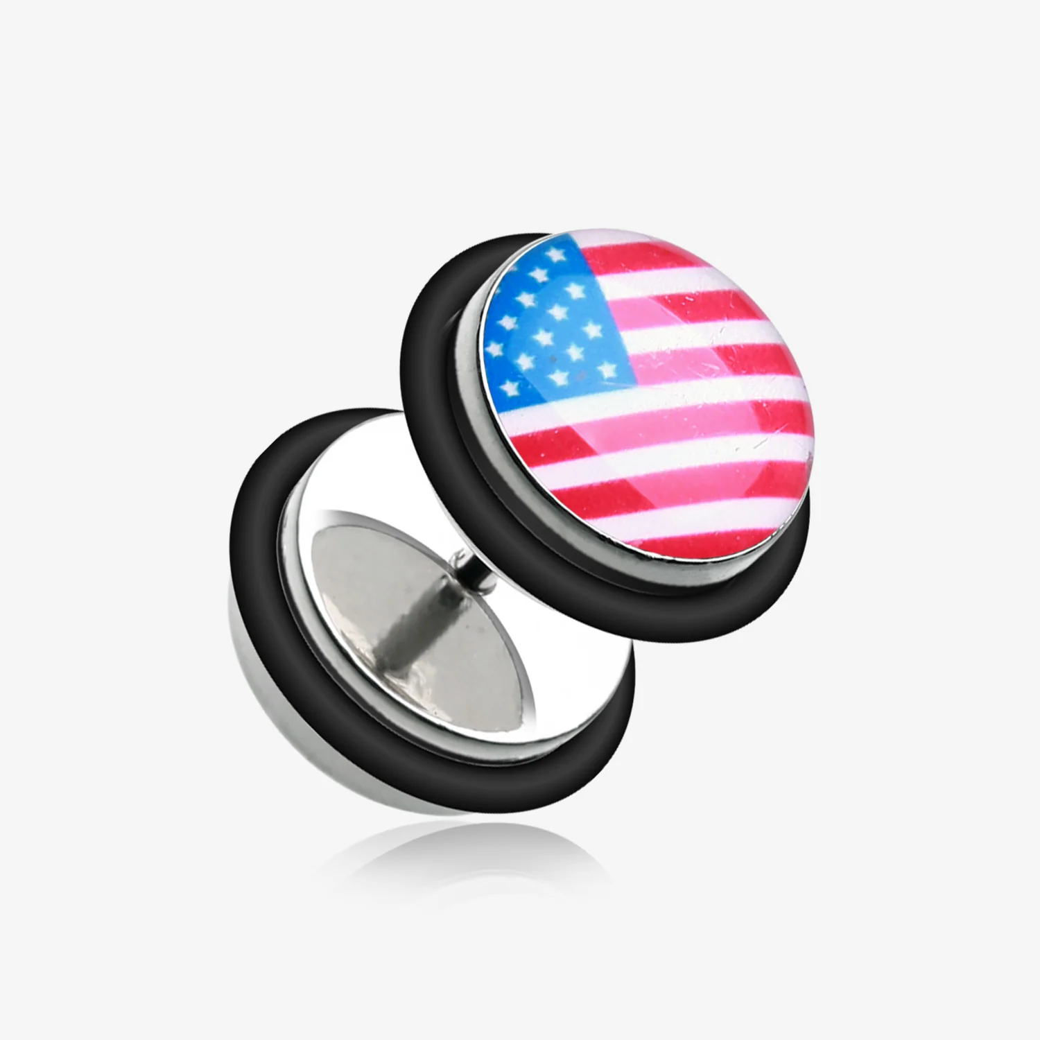A Pair of Classic American Steel Fake Plug with O-Rings