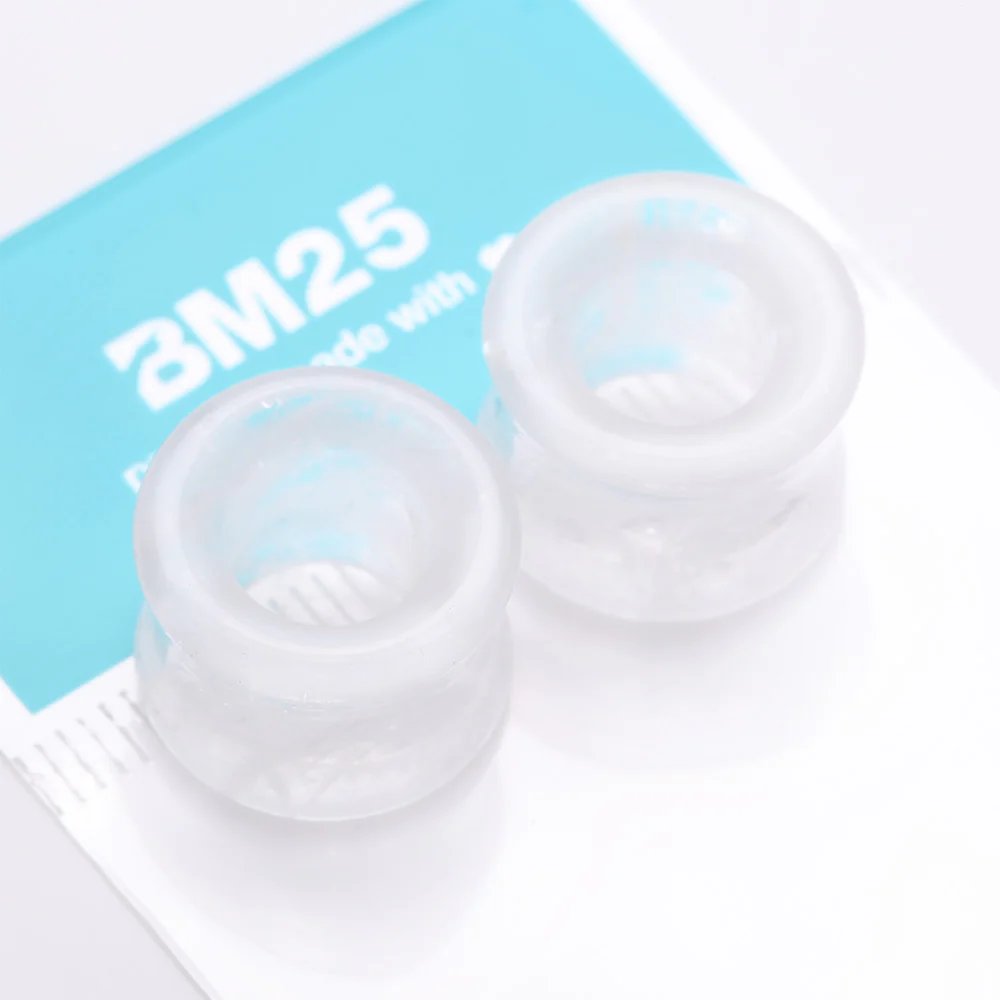 A Pair of Cloudy Quartz Stone Double Flared Eyelet Tunnel Plug - Image 4