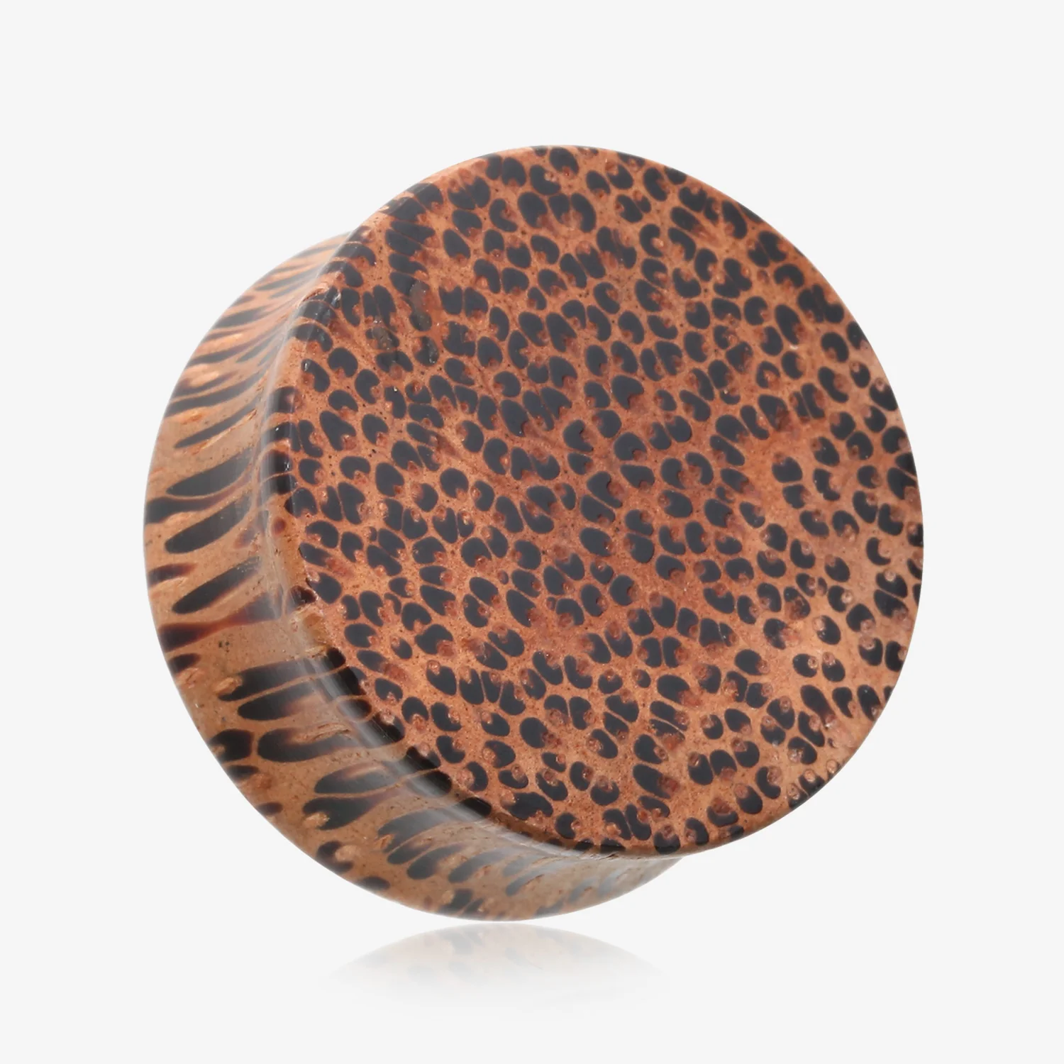 A Pair of Coconut Wood Double Flared Plug