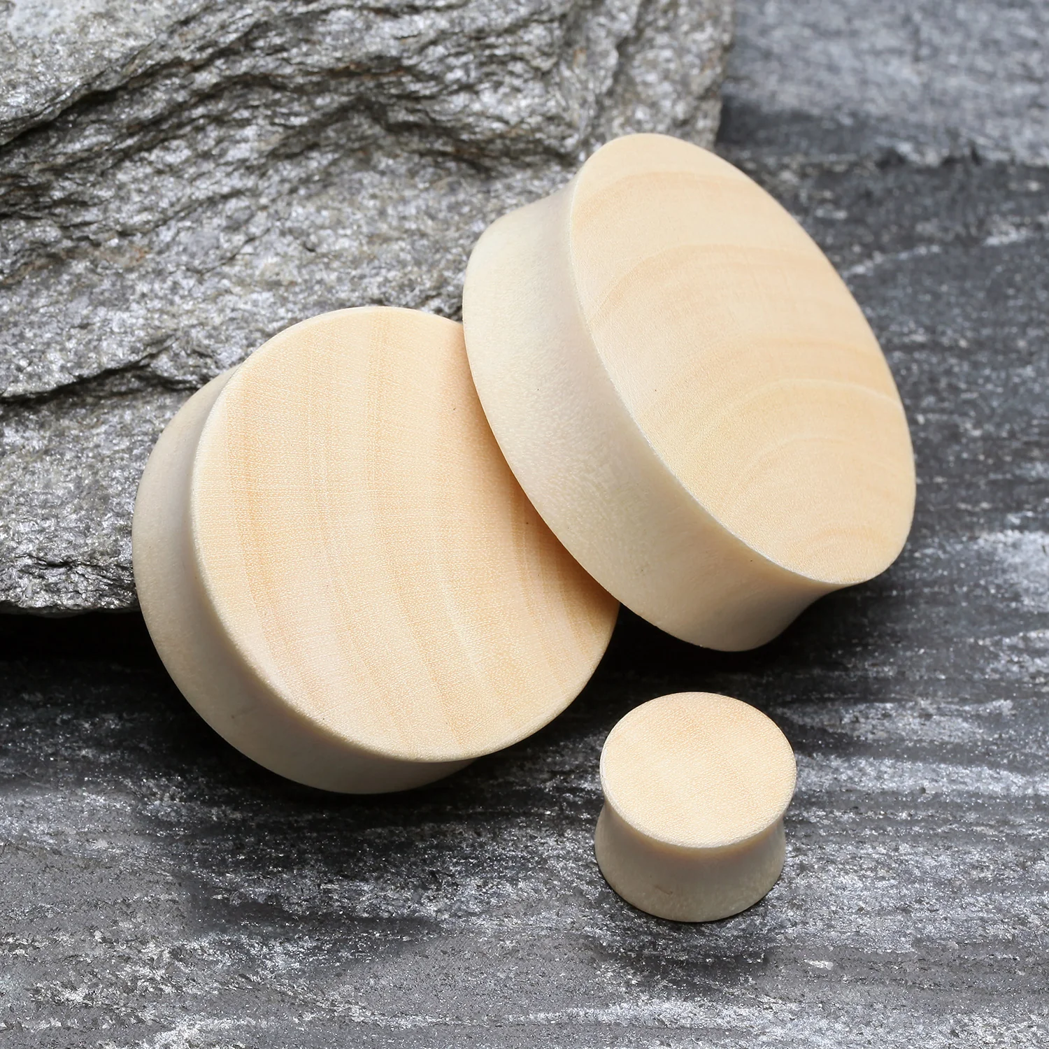A Pair of Crocodile Wood Double Flared Plug - Image 2