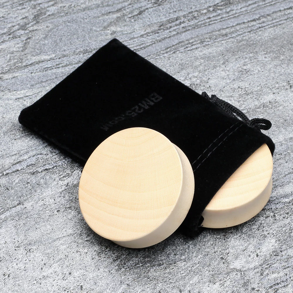 A Pair of Crocodile Wood Double Flared Plug - Image 5