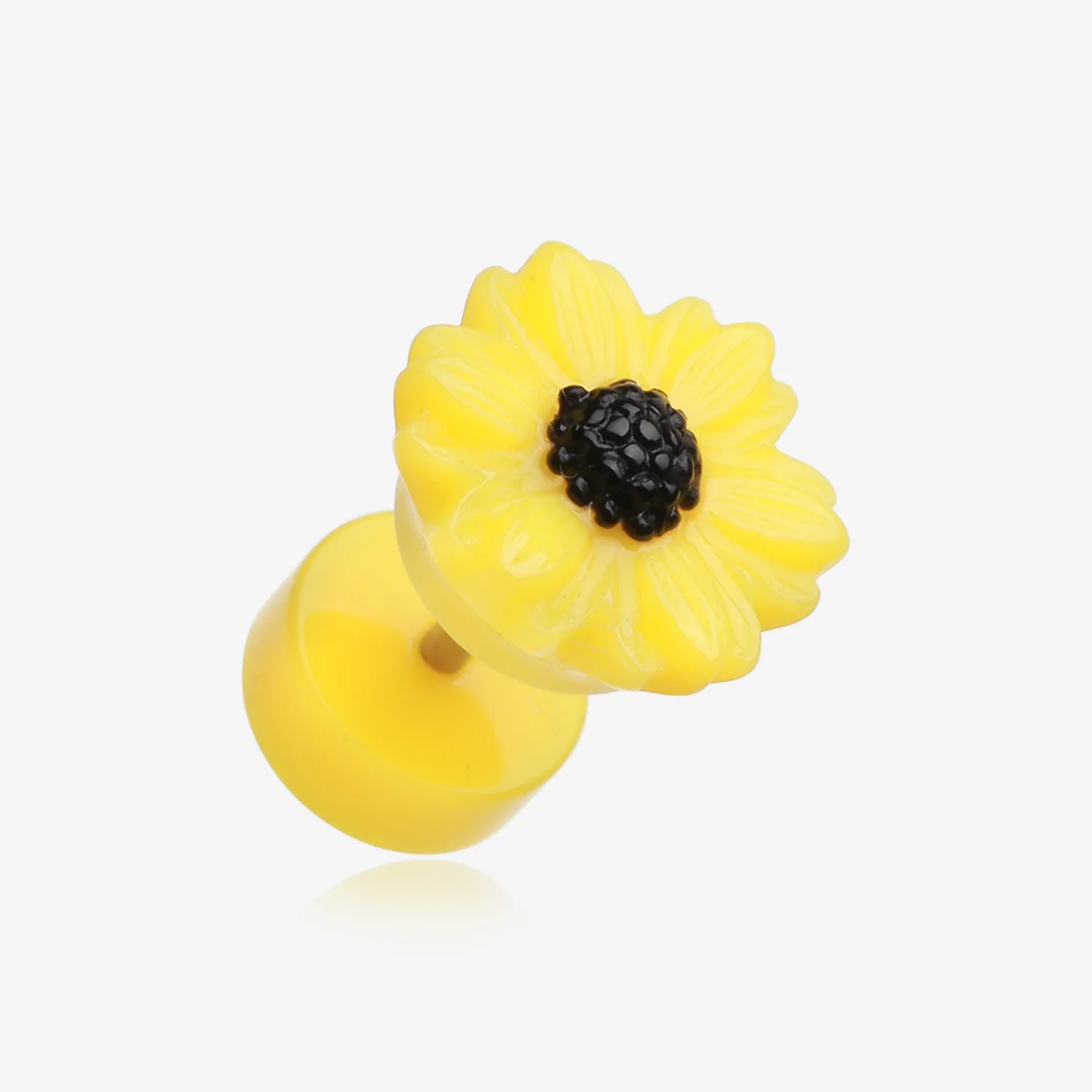 A Pair of Cutesy Daisy Flower Acrylic Fake Plug