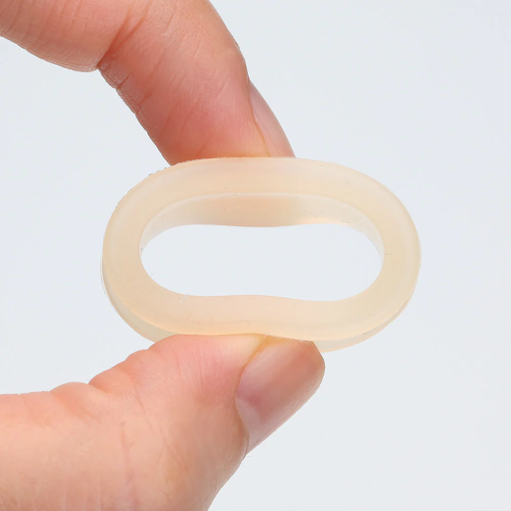 A Pair of Flexible Silicone Double Flared Ear Gauge Tunnel Plug - Image 3