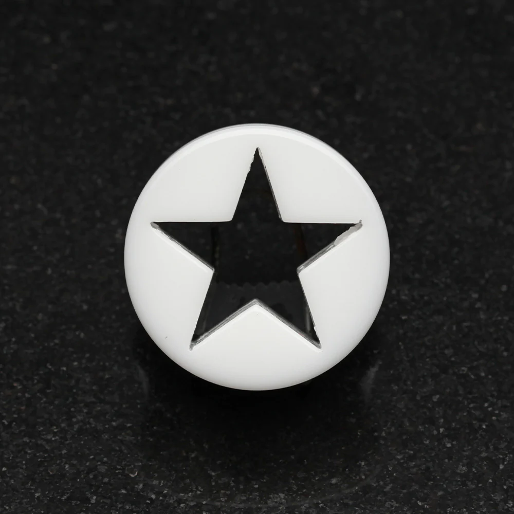 A Pair of Hollow Star Double Flared Ear Gauge Plug - Image 3