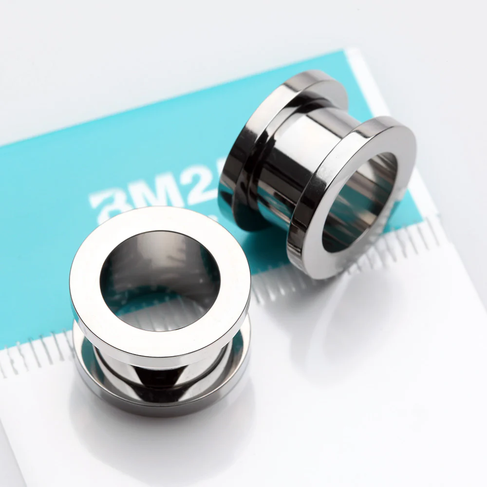 A Pair of Implant Grade Titanium Screw-Fit Tunnel Plug - Image 4