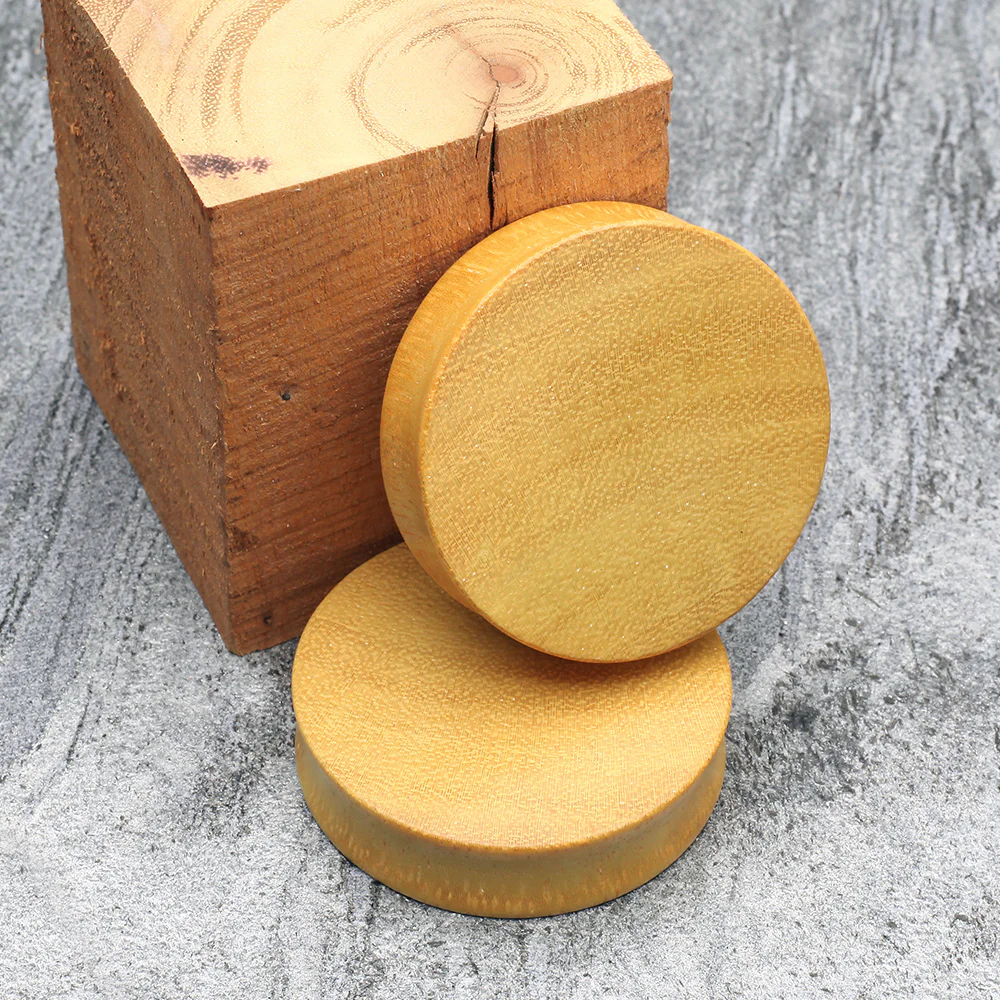 A Pair of Jackfruit Wood Double Flared Plug - Image 4
