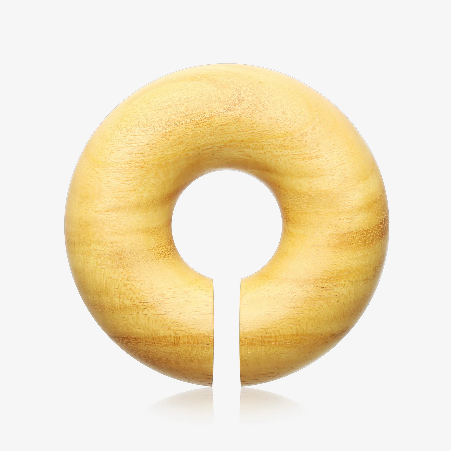 A Pair of Jackfruit Wood Hoop Hanger Plug