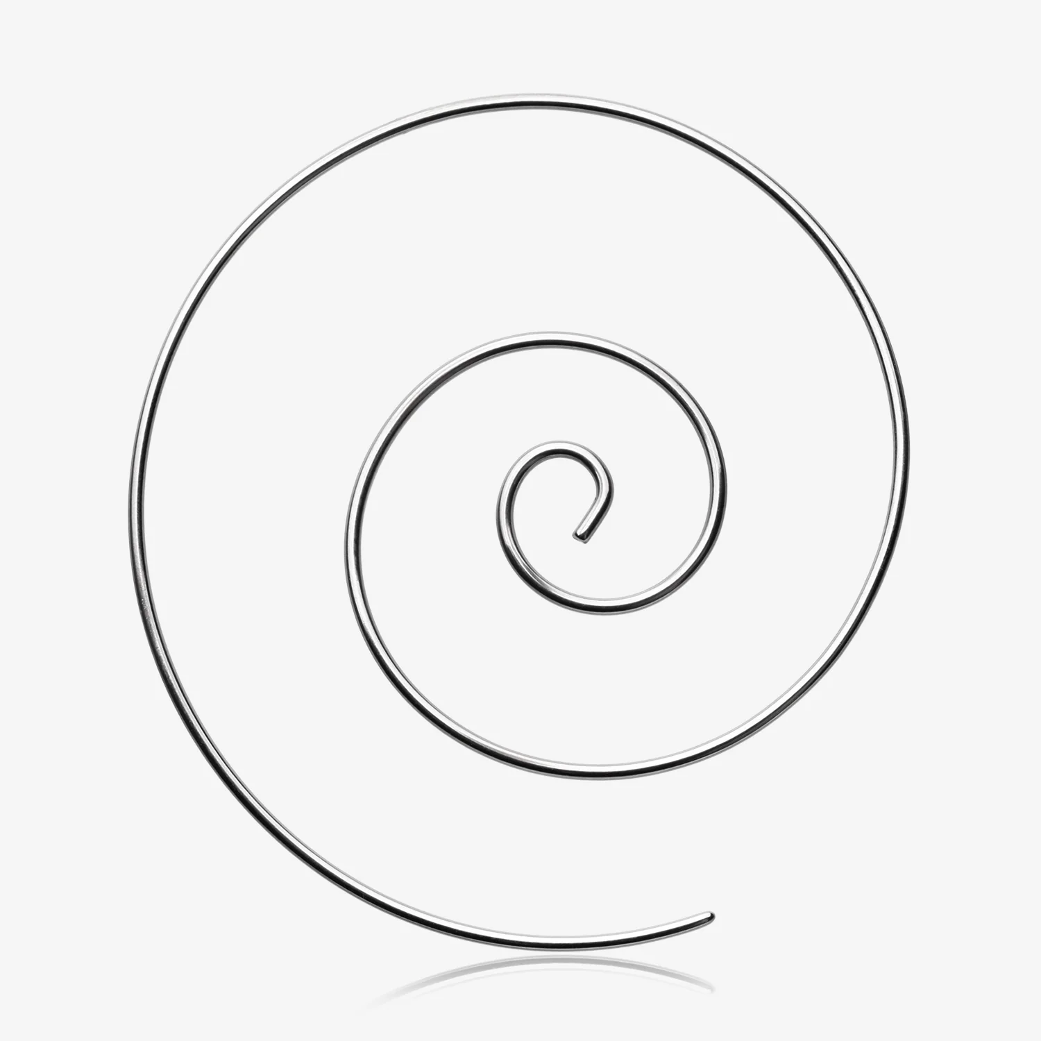 A Pair of Multi Spiral Large Steel Earring