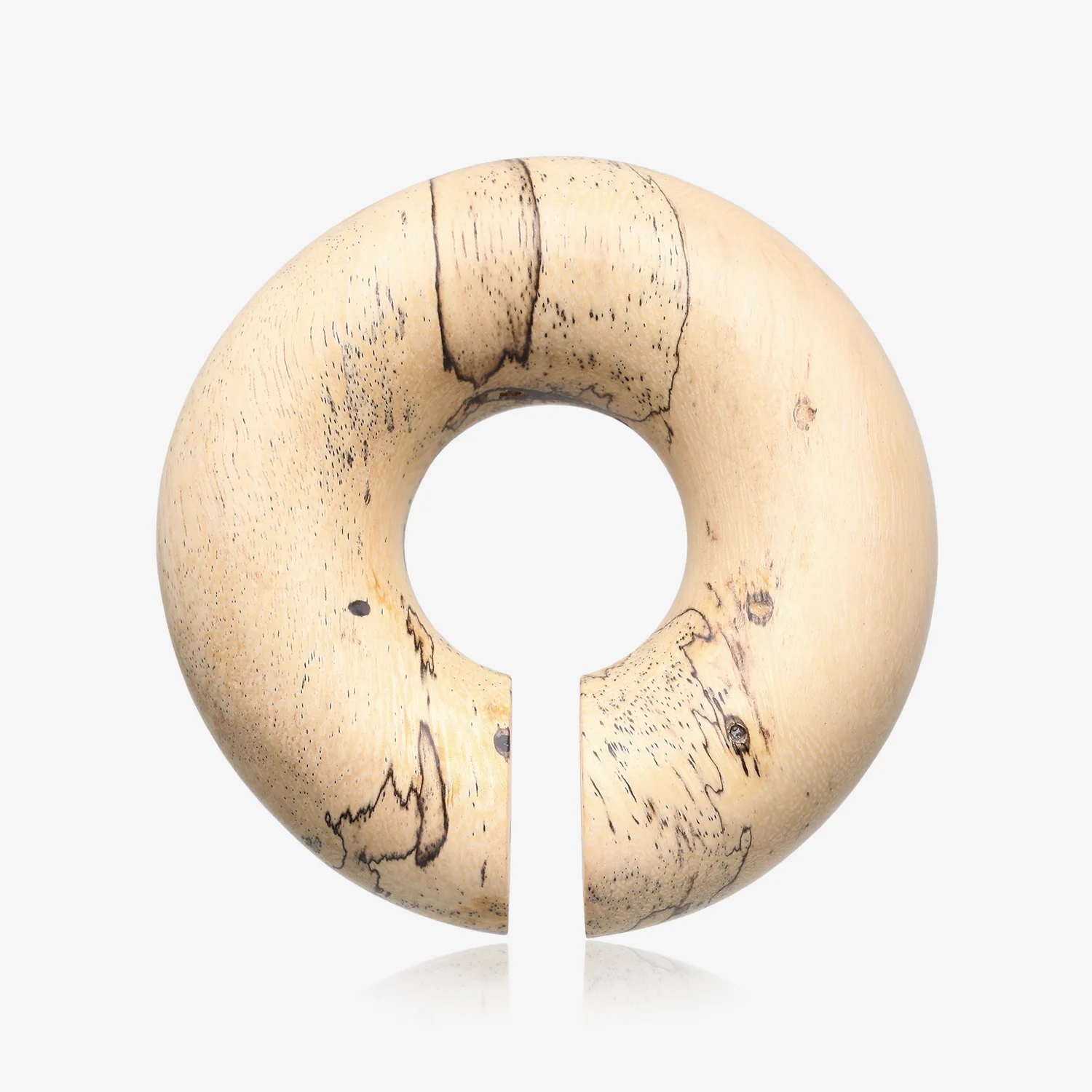 A Pair Of Old Tamarind Wood Hoop Hanger Plug