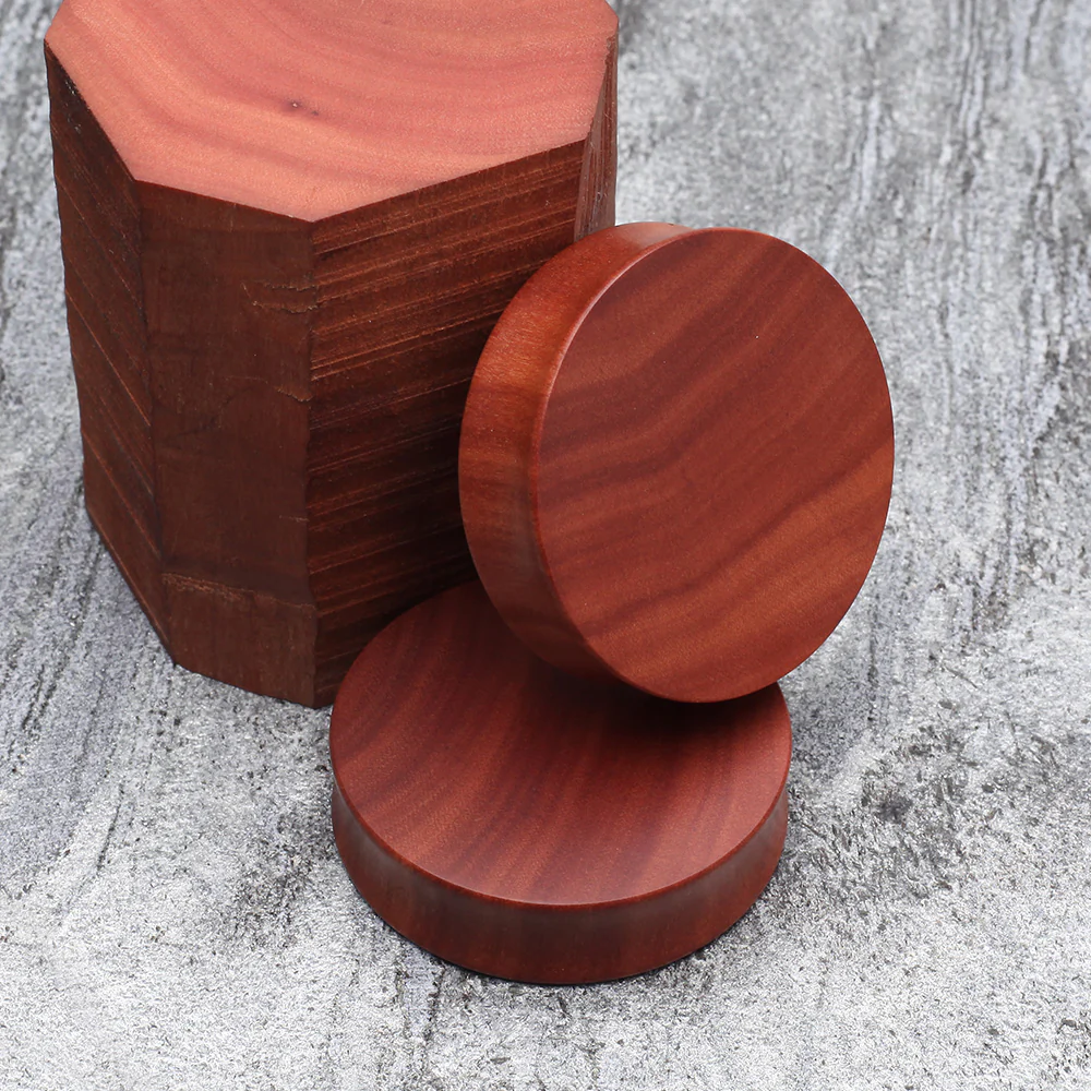 A Pair of Sabo Wood Double Flared Plug - Image 4