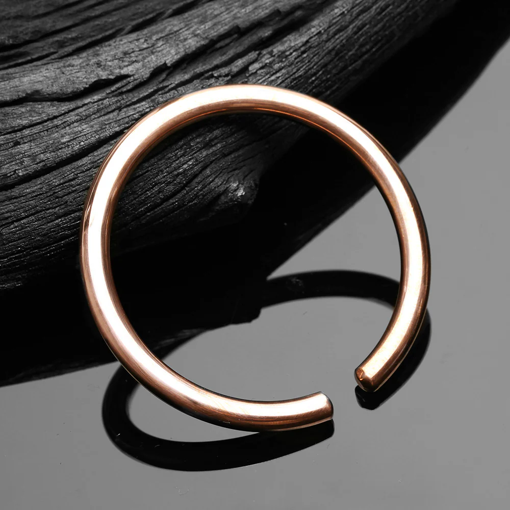 A Pair of Solid Copper Hoop Ear Weight Hanger - Image 3