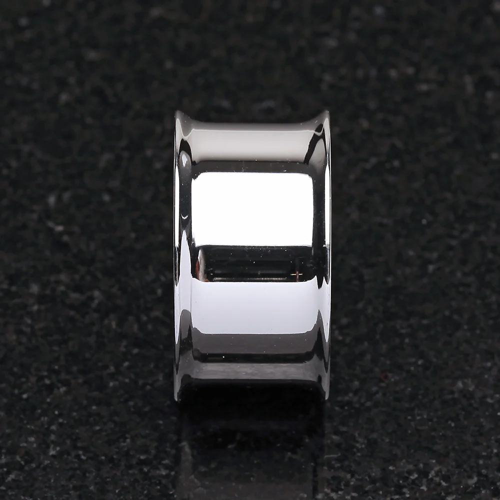 A Pair of Steel Basic Double Flared Ear Gauge Tunnel Plug - Image 3
