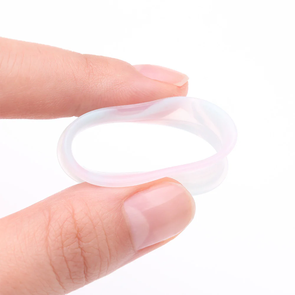 A Pair of Ultra Flexible Milky Way Silicone Double Flared Tunnel Plug - Image 4