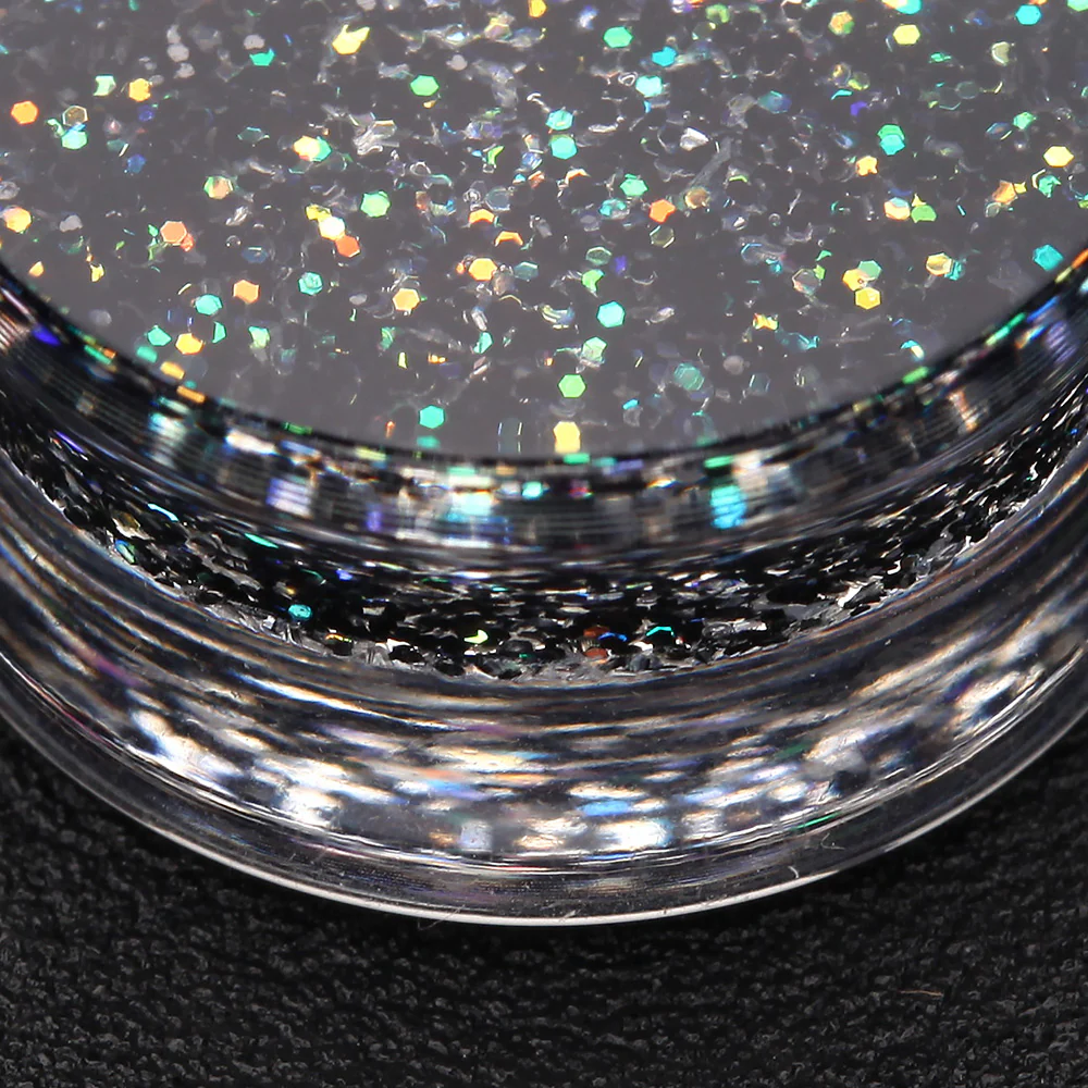 A Pair of Ultra Shine Glittered Double Flared Acrylic Ear Gauge Plug - Image 5