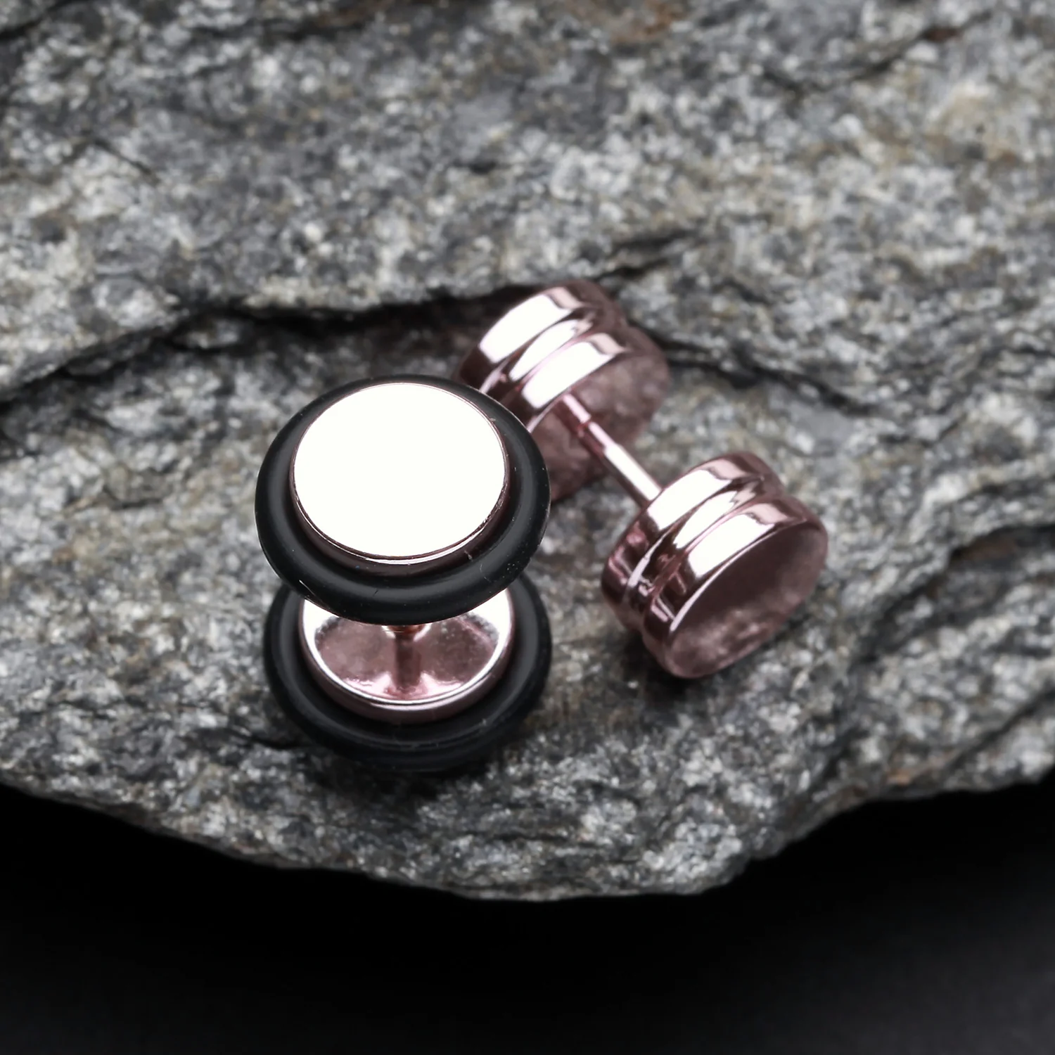 A Pair of Vibrant E-Coat Basic Fake Plug with O-Rings - Image 2