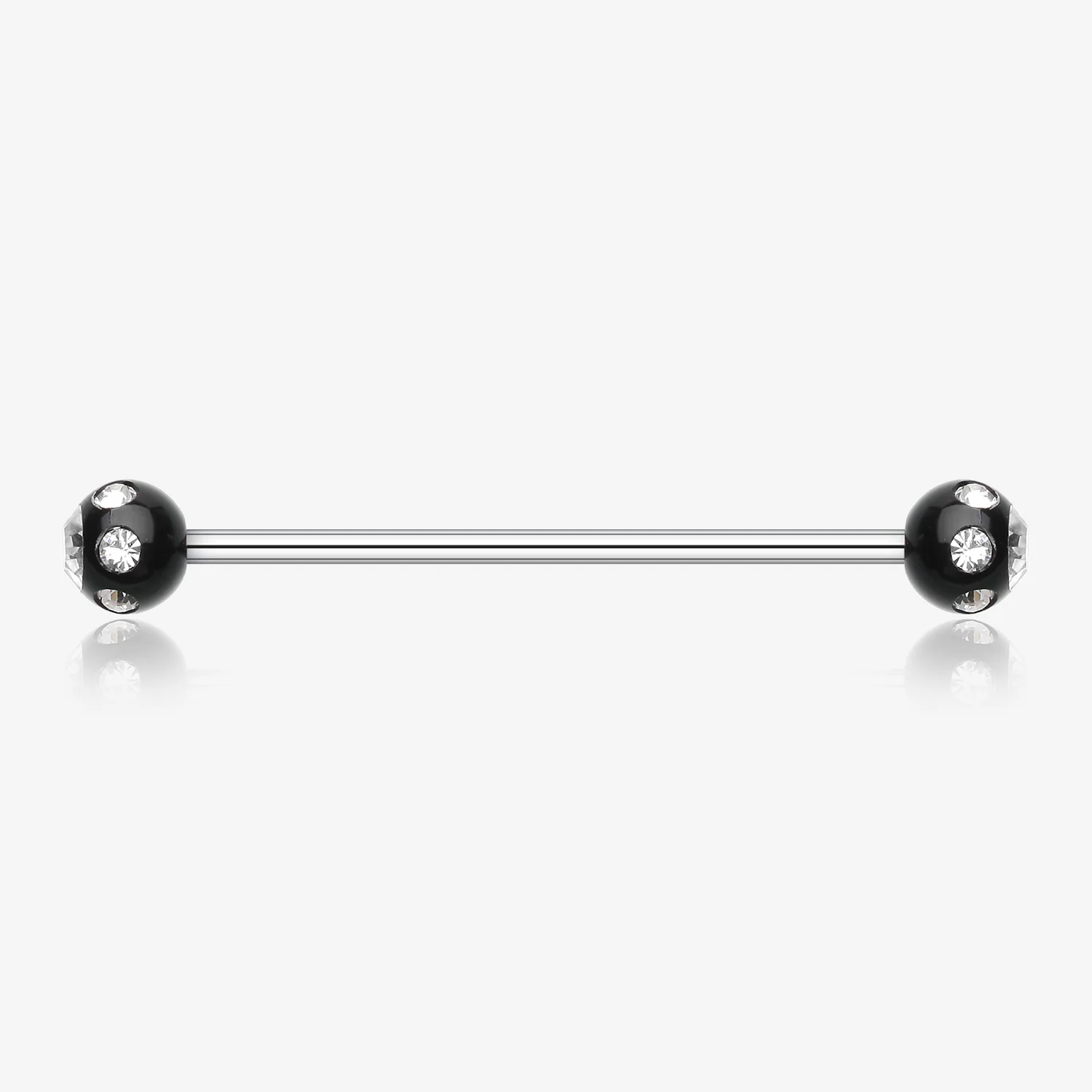 Acrylic Aurora Gem Ball Industrial Barbell*