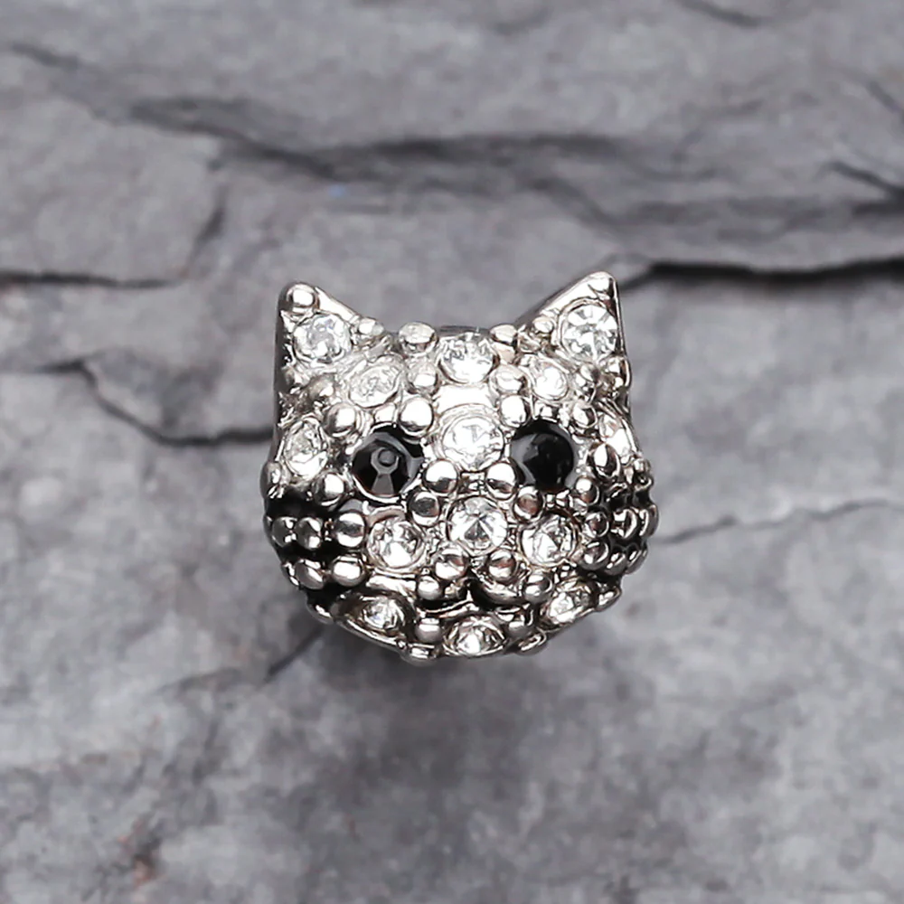 Adorable Kitty Multi-Gem Cartilage Earring - Image 3