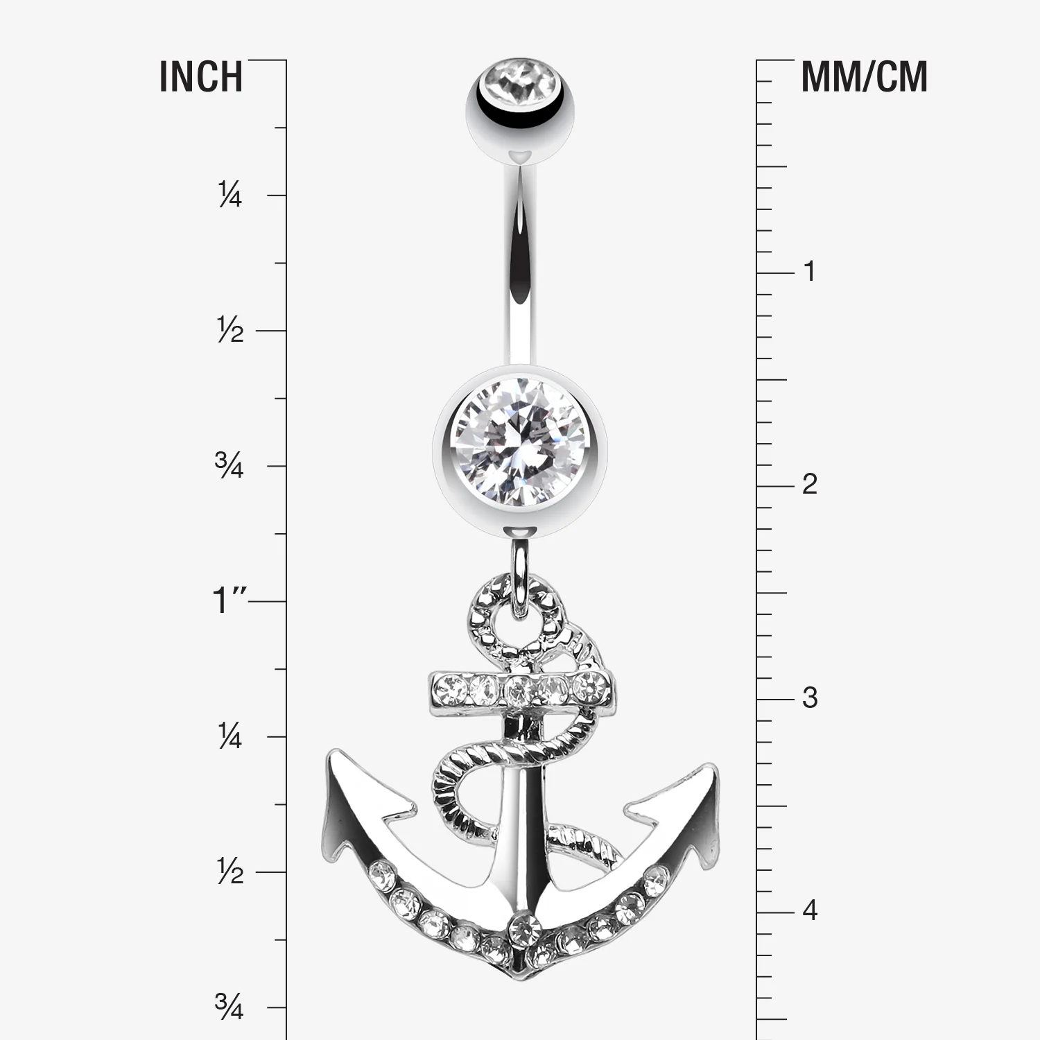Anchor Dock Belly Button Ring - Image 2