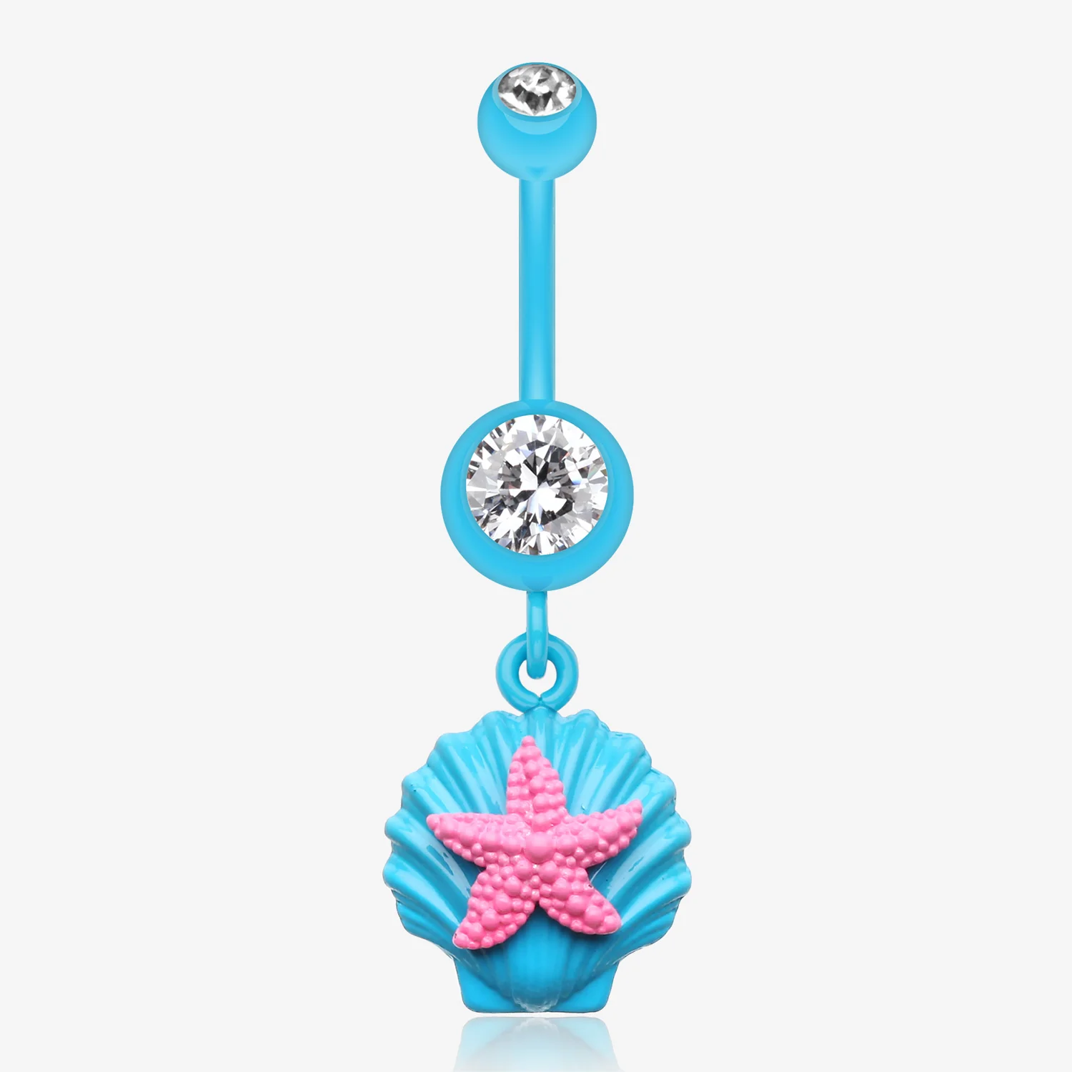 Ariel's Starfish Shell Belly Button Ring