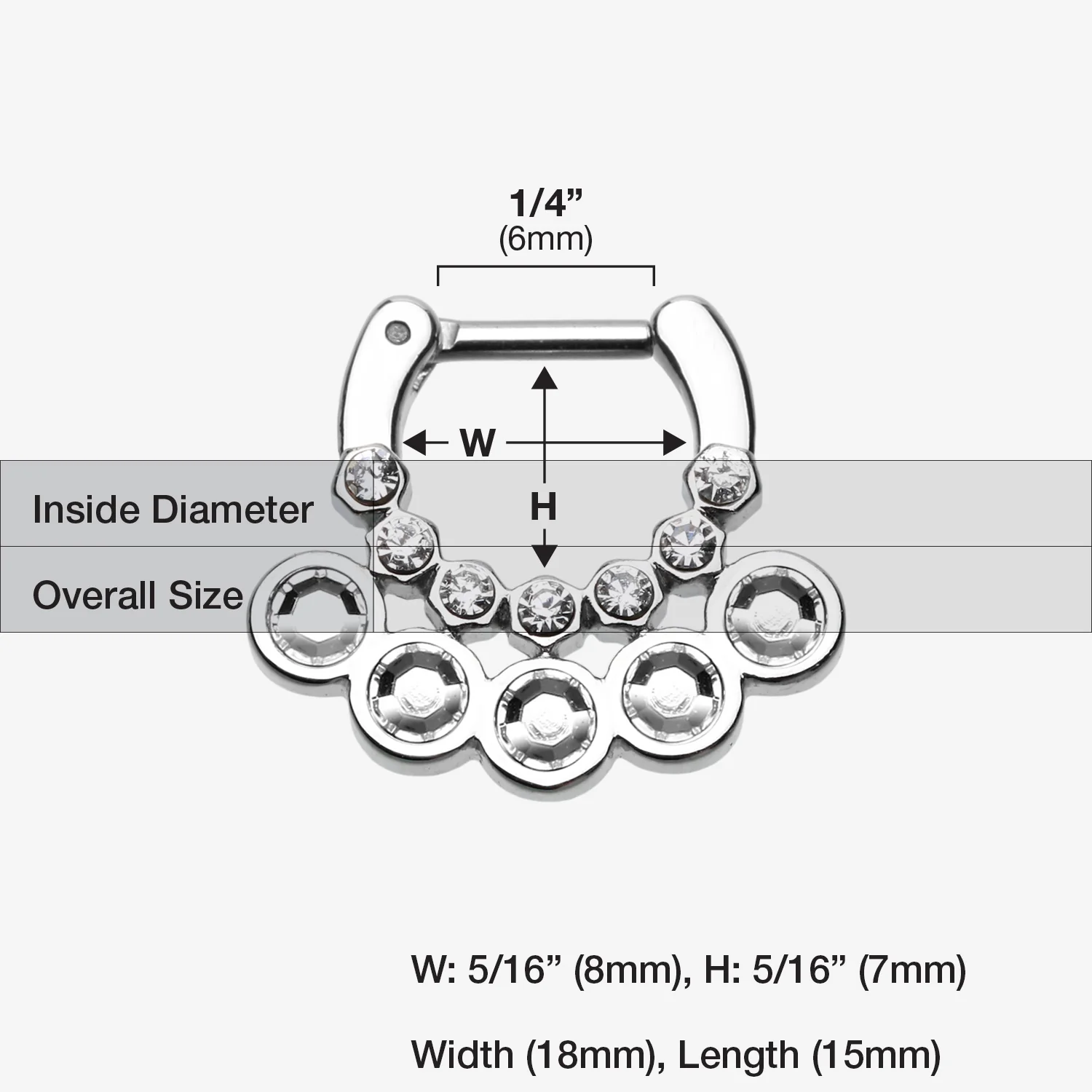 Aureole Gemina Sparkle Septum Clicker* - Image 2