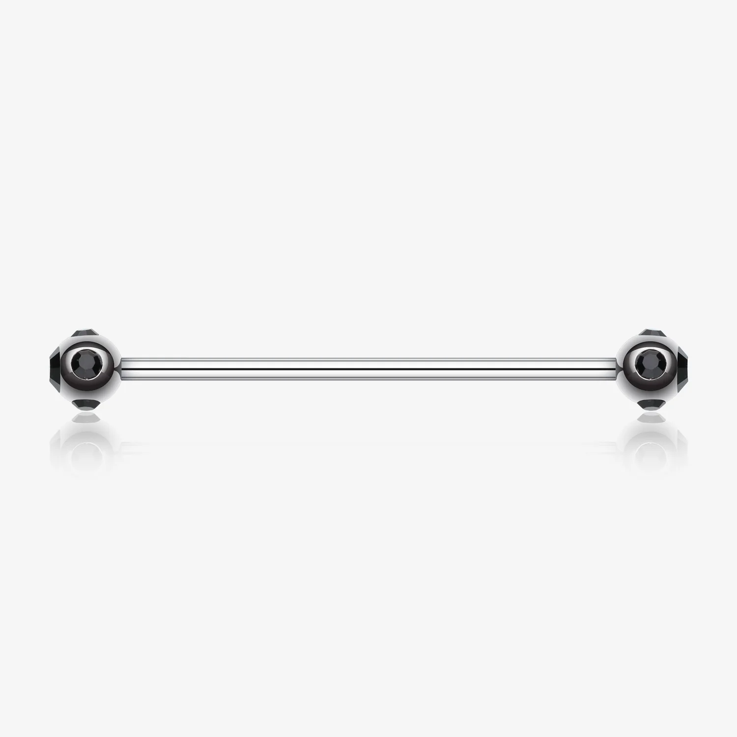 Aurora Gem Ball Industrial Barbell
