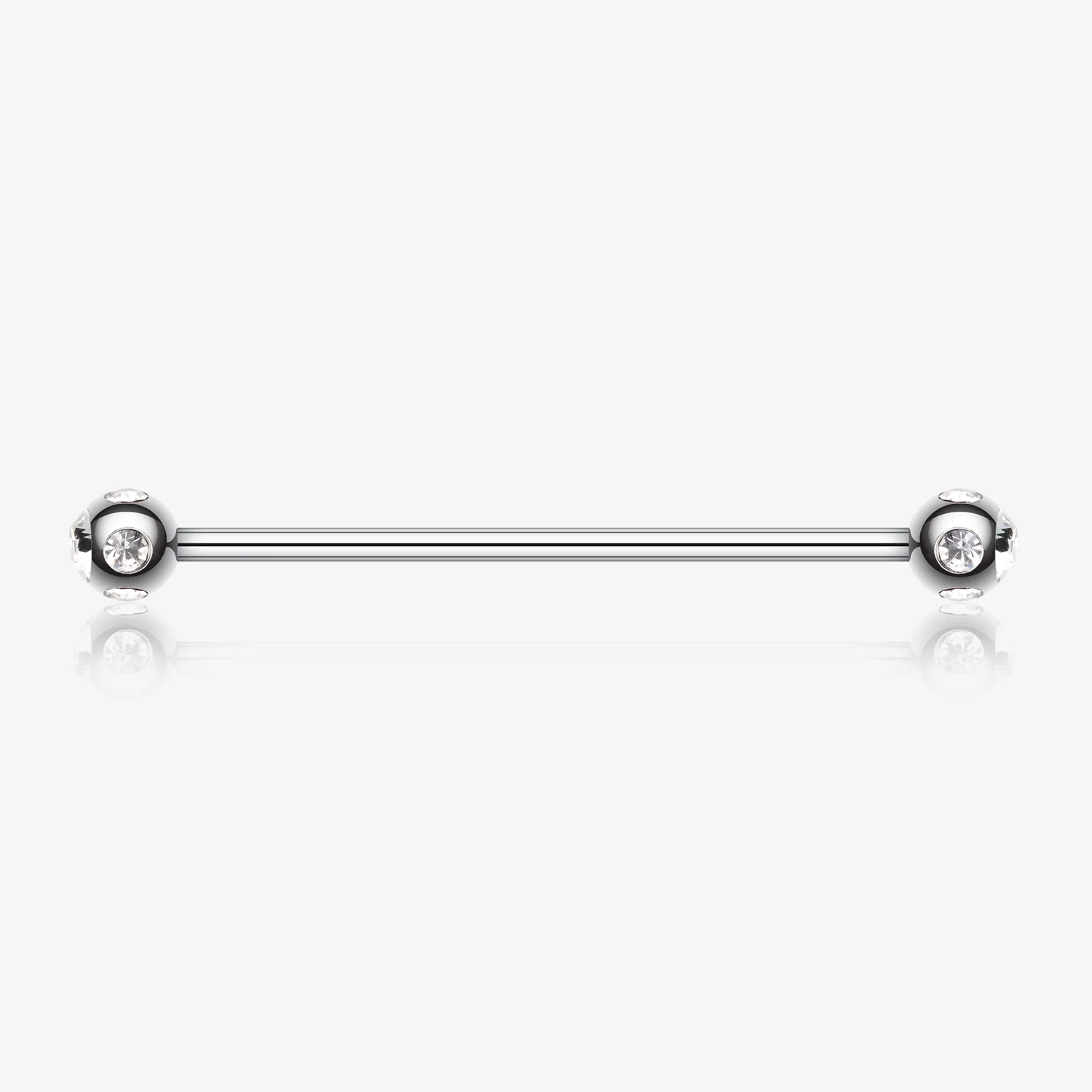 Aurora Gem Ball Industrial Barbell