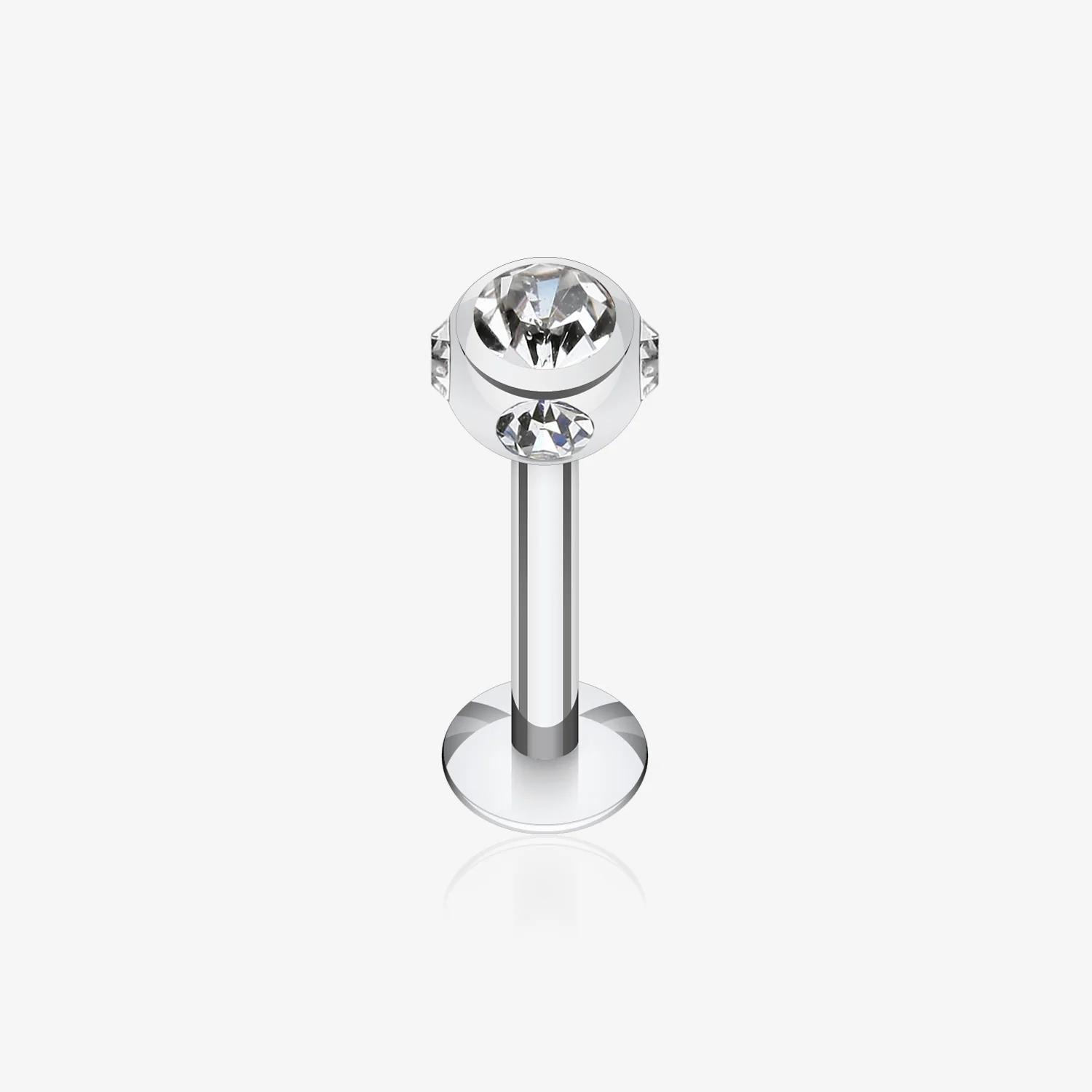 Aurora Gem Ball Steel Labret