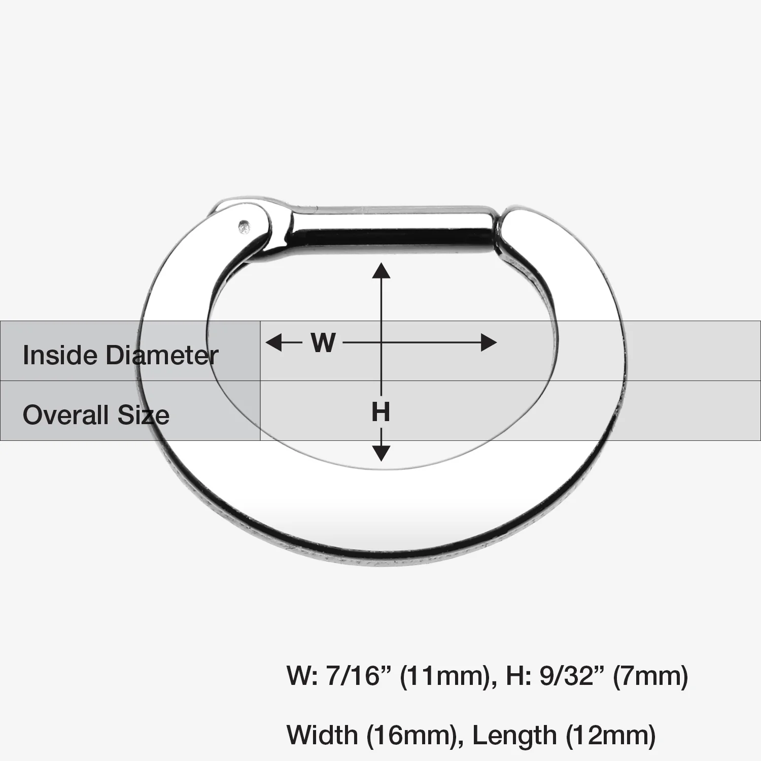 Basic Steel Loop Septum Clicker - Image 2