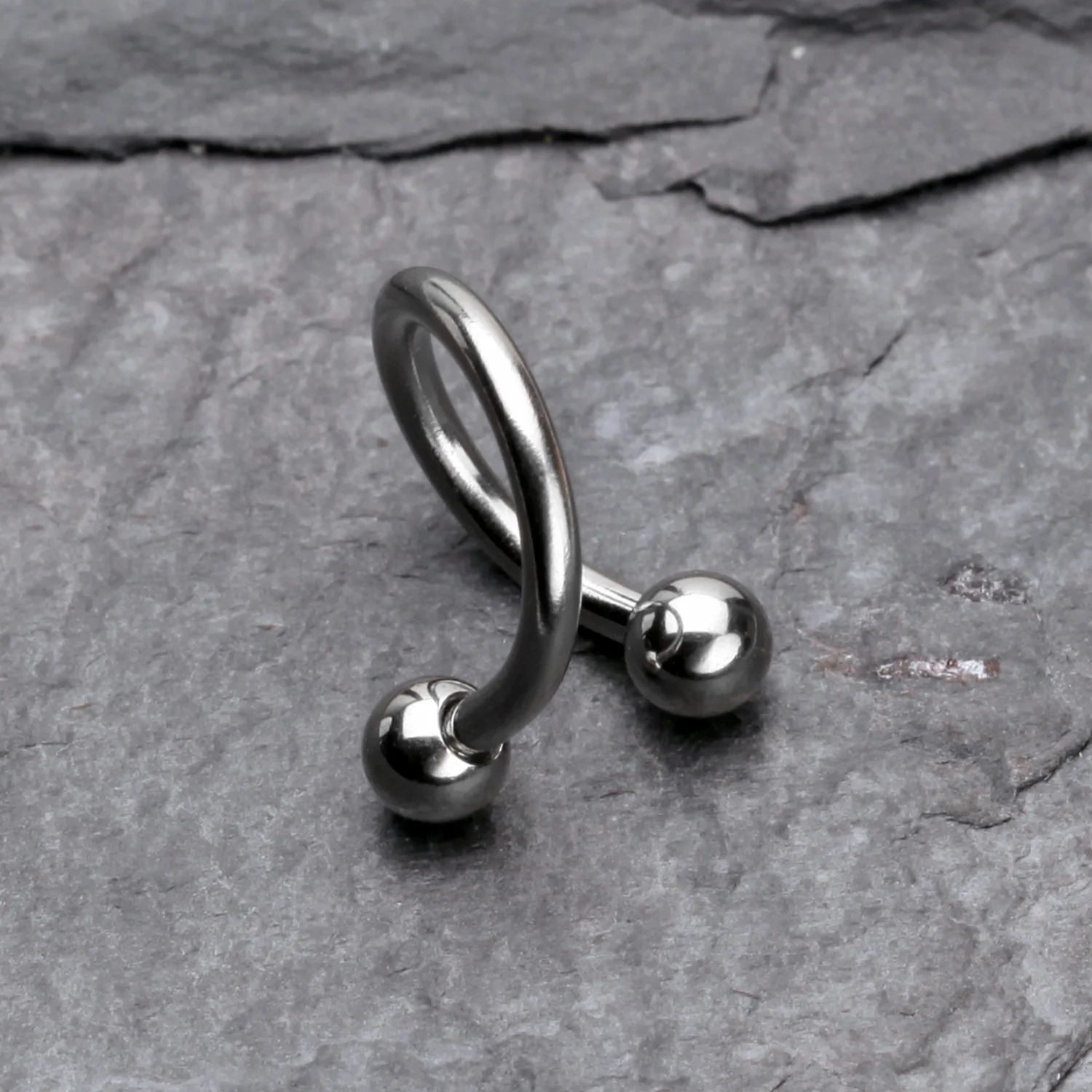Basic Steel Twist Spiral Ring - Image 2