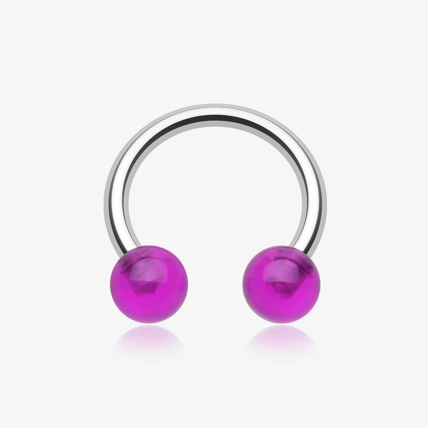 Basic UV Acrylic Horseshoe Circular Barbell