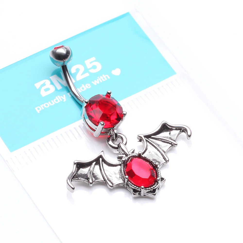 Bat Sparkle Belly Button Ring - Image 5
