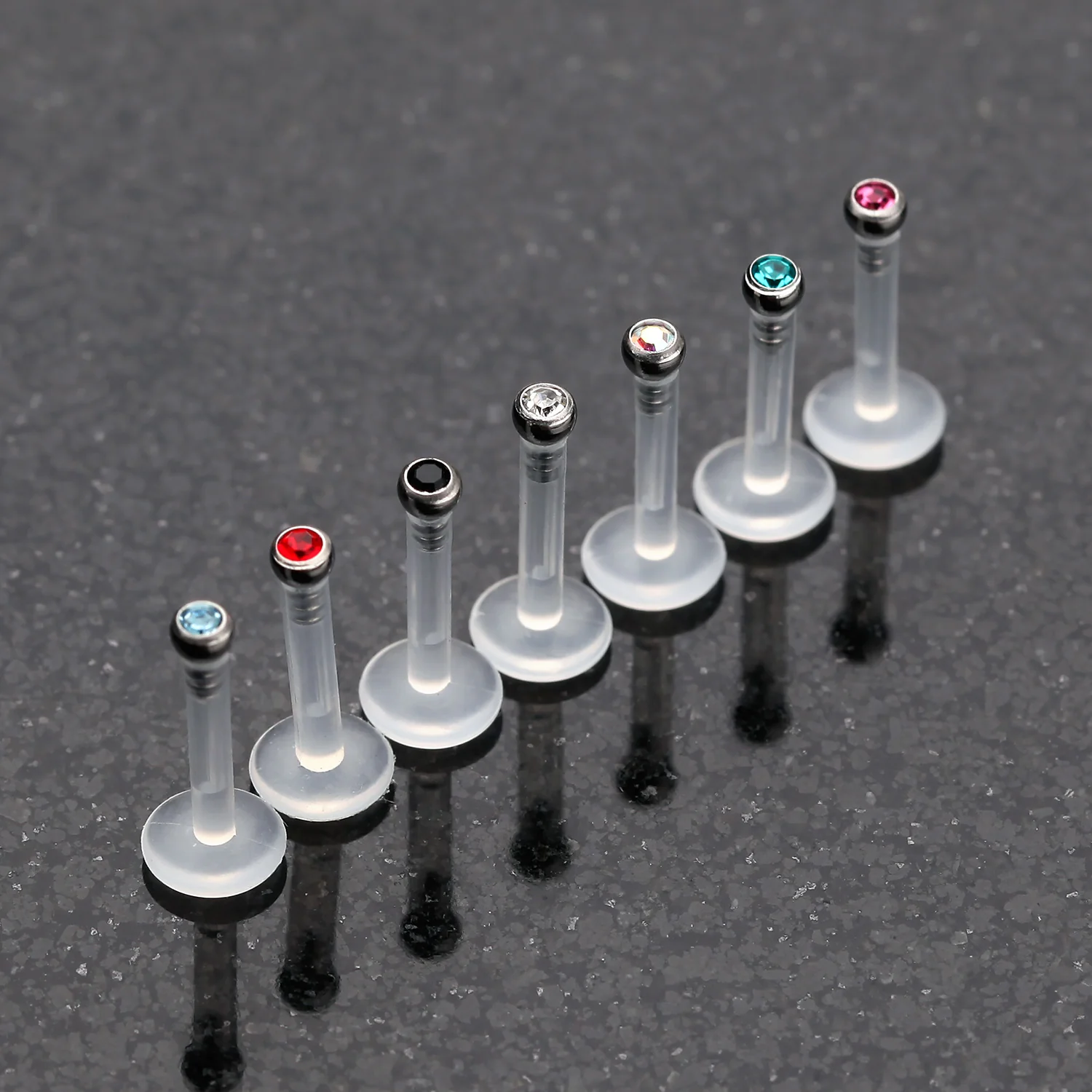 Bio-Flex Gem Ball Push-Fit Labret - Image 2