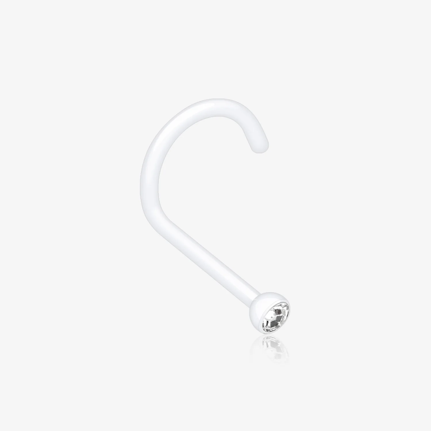 Bio Flexible Press Fit Gem Nose Screw Ring