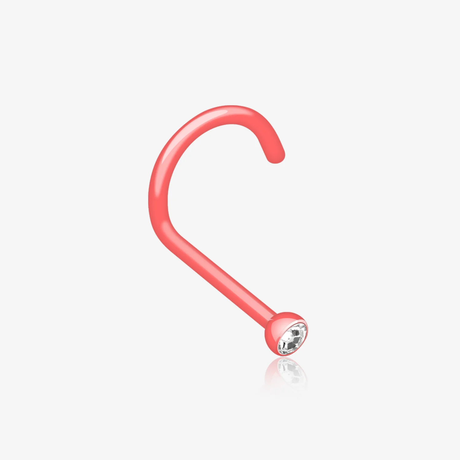 Bio Flexible Press Fit Gem Nose Screw Ring