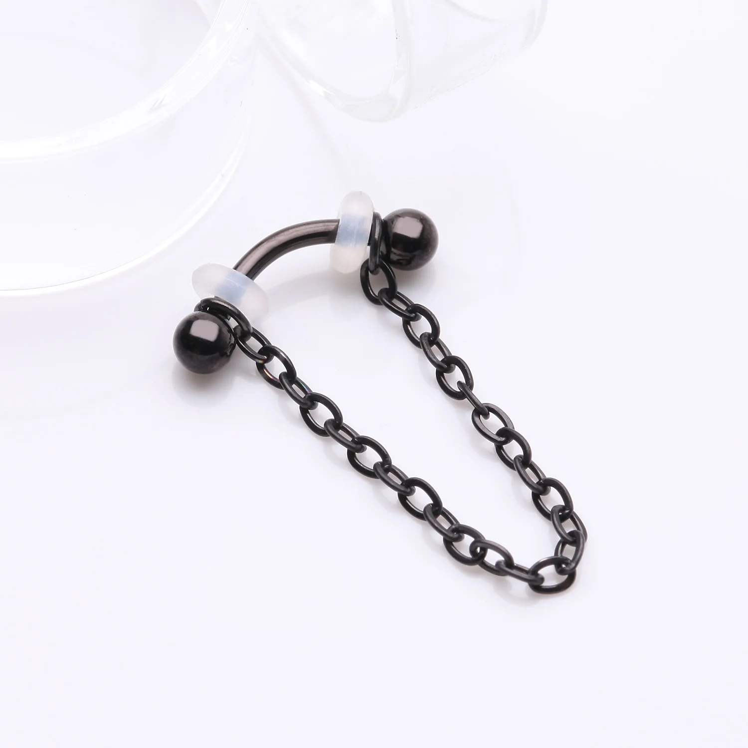 Blackline Chained Basic Ball Curved Barbell - Image 2