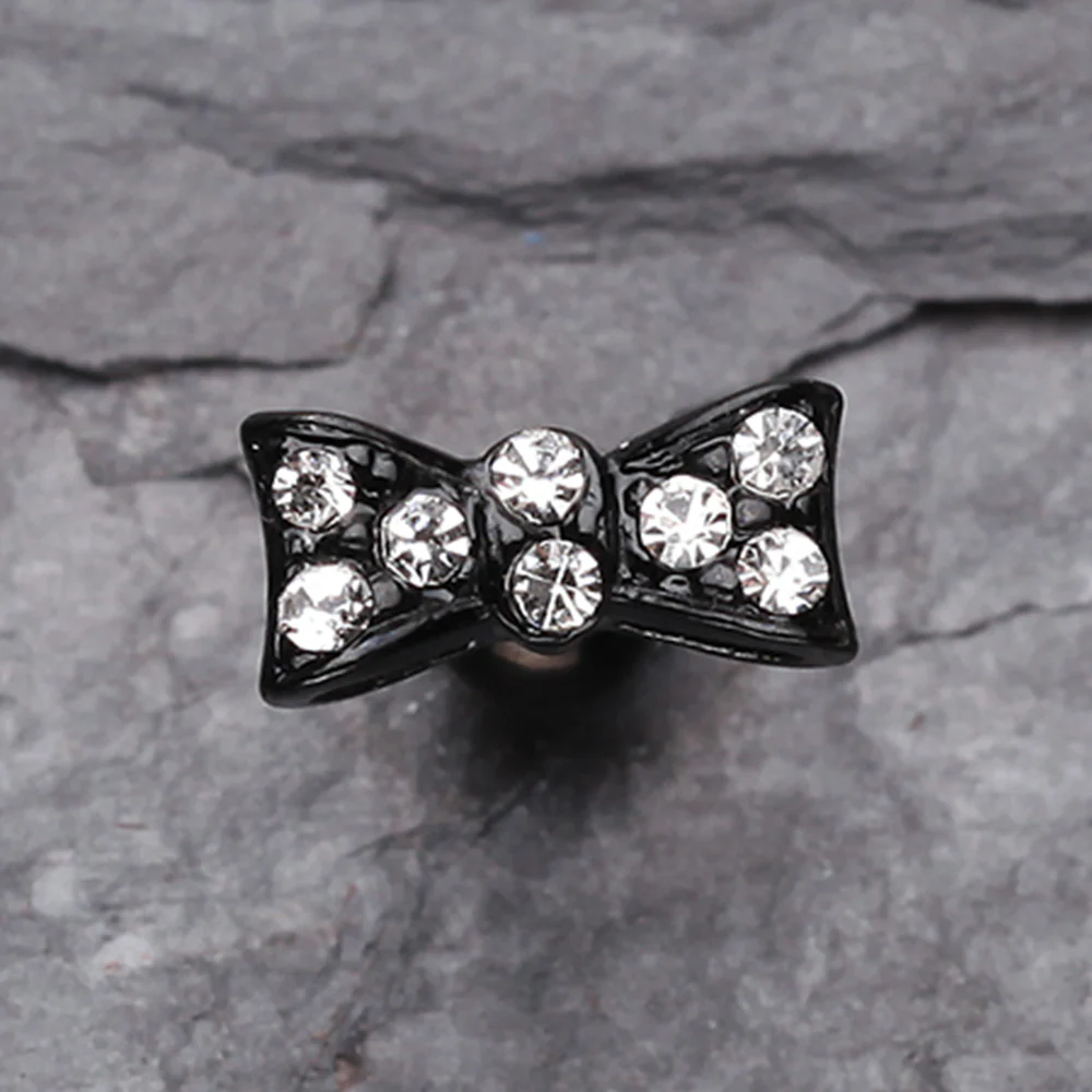 Blackline Flap Bow Tie Cartilage Earring* - Image 3