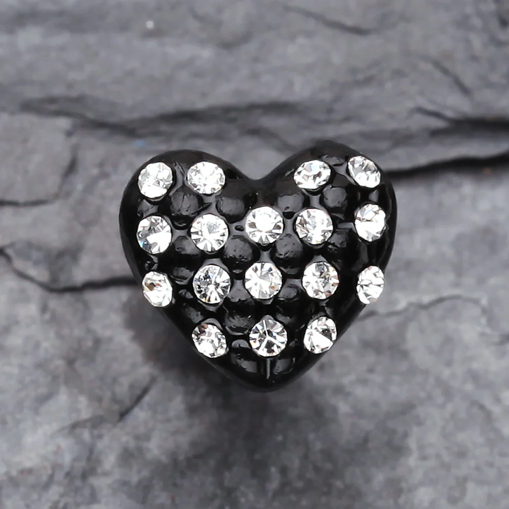 Blackline Heart Multi-Gem Cartilage Earring* - Image 3