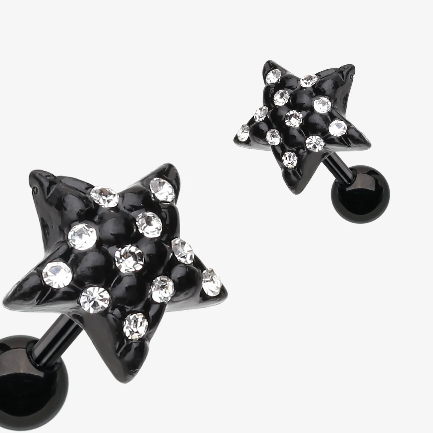 Blackline Star Multi-Gem Cartilage Earring* - Image 2