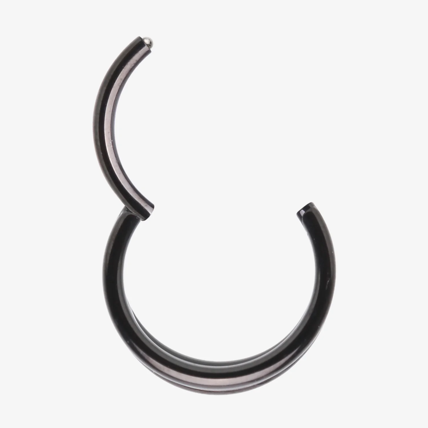 Blackline Triple Hoop Steel Seamless Clicker Hoop Ring - Image 2