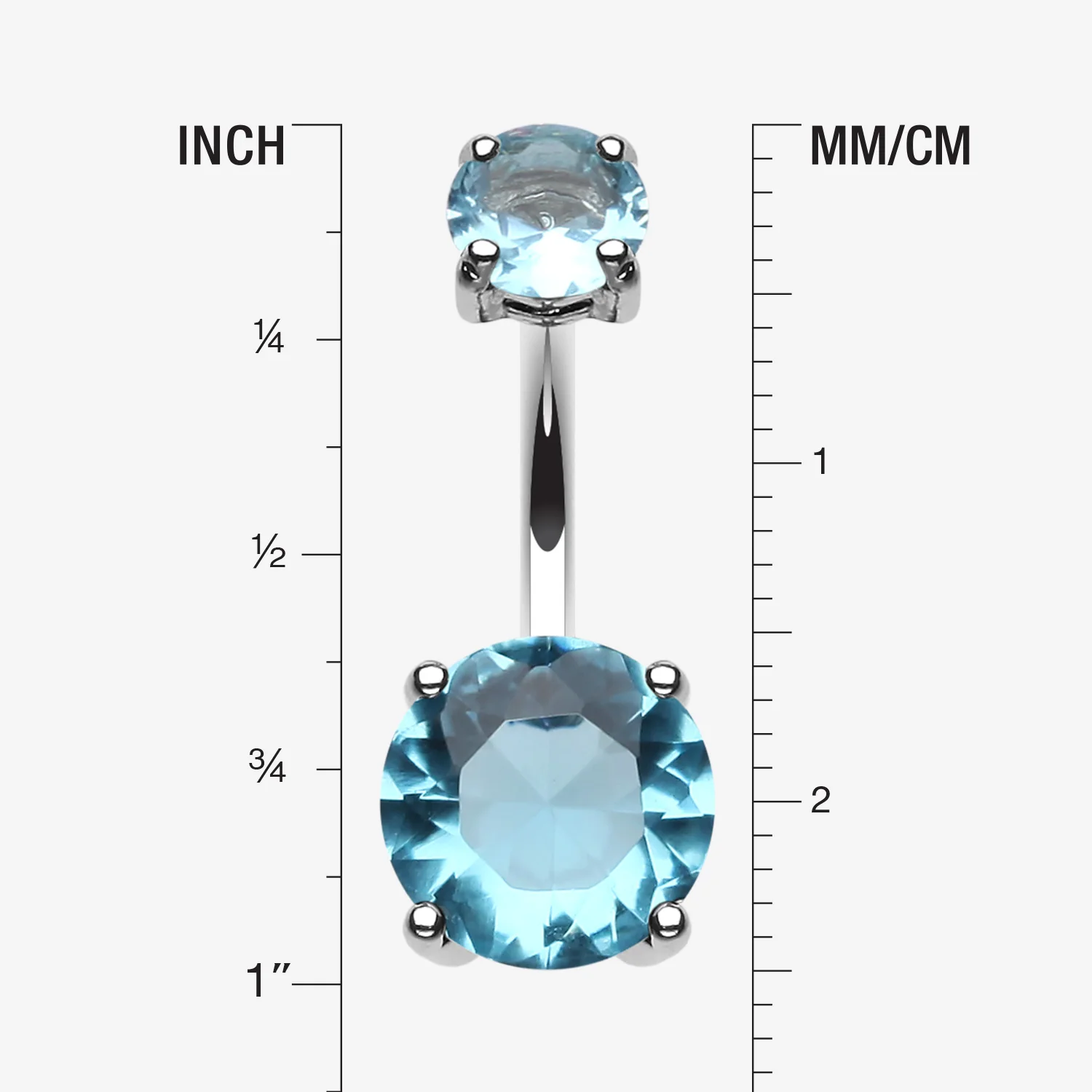 Brilliant Gem Sparkle Belly Ring - Image 2