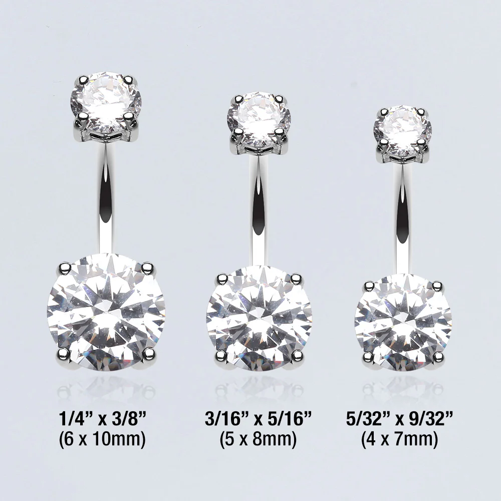 Brilliant Gem Sparkle Belly Ring - Image 4